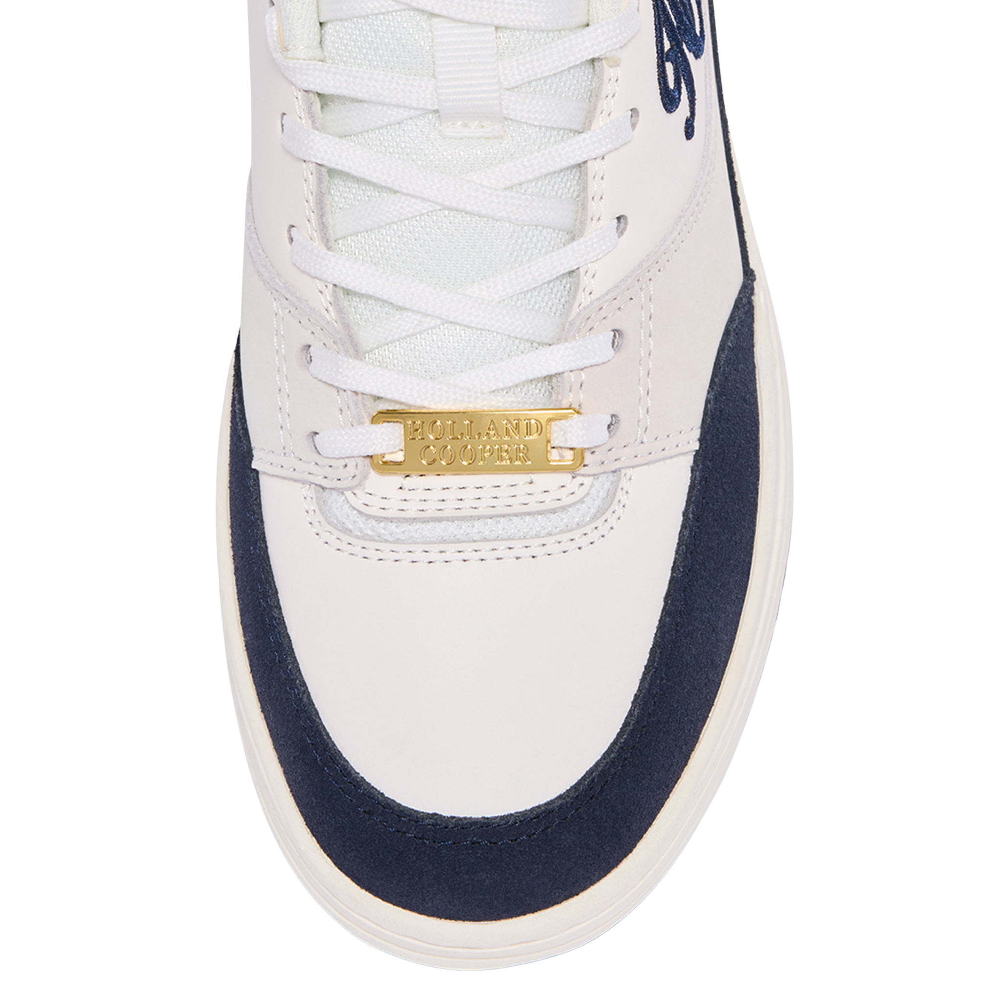 Retro Trainer White Navy