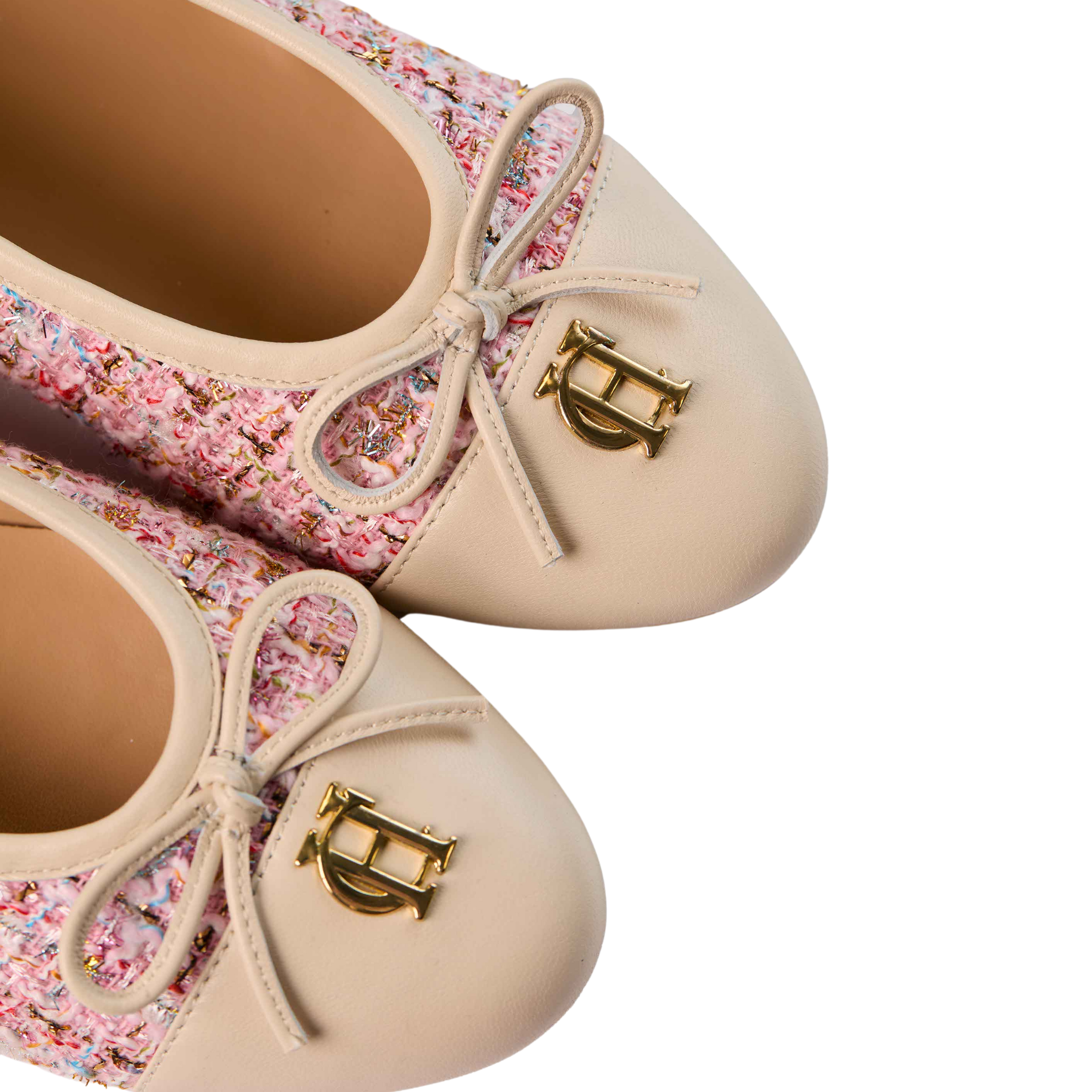 Ballet Shoe Pink Sparkle Boucle