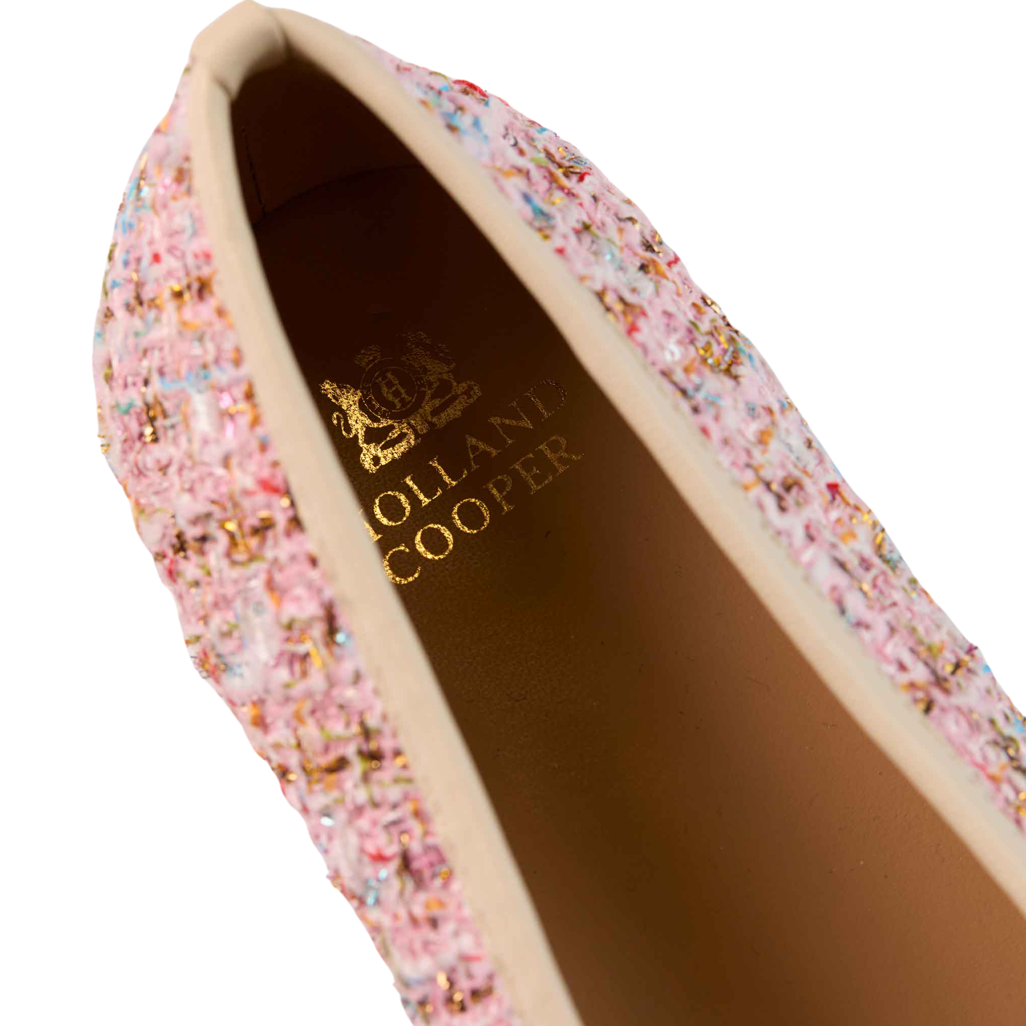 Ballet Shoe Pink Sparkle Boucle