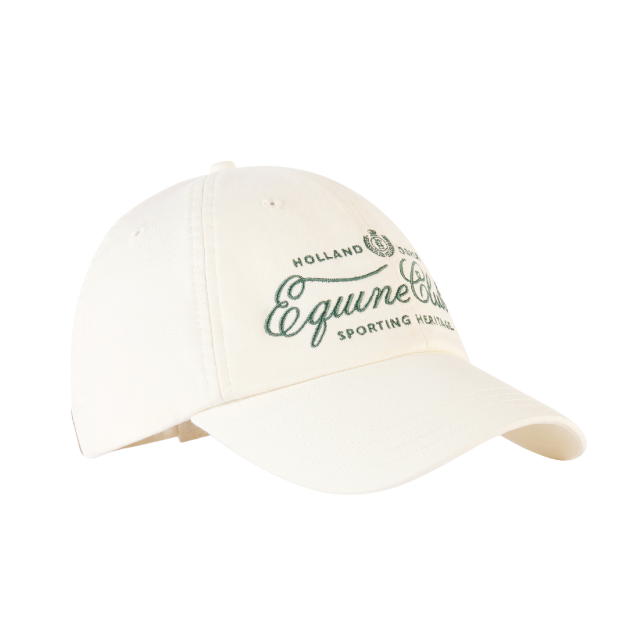 Equine Club Cap Racing Green Ecru