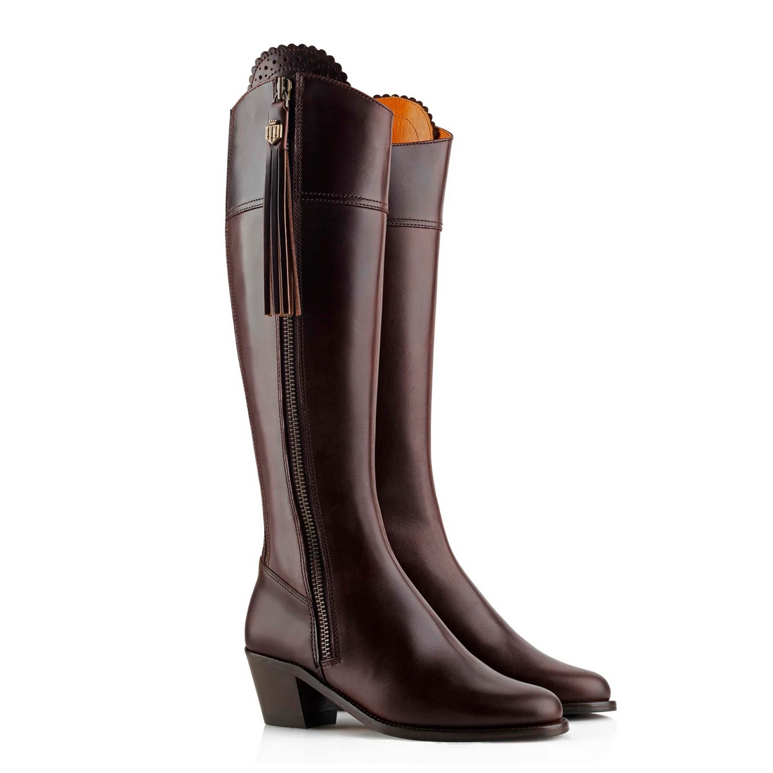 The Heeled Regina Regular Fit Mahogany Leather