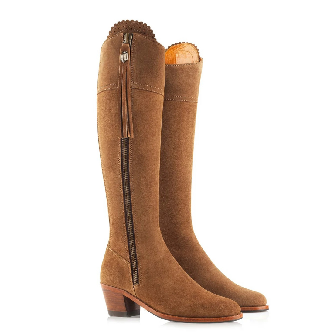 The Heeled Regina Regular Fit Tan Suede