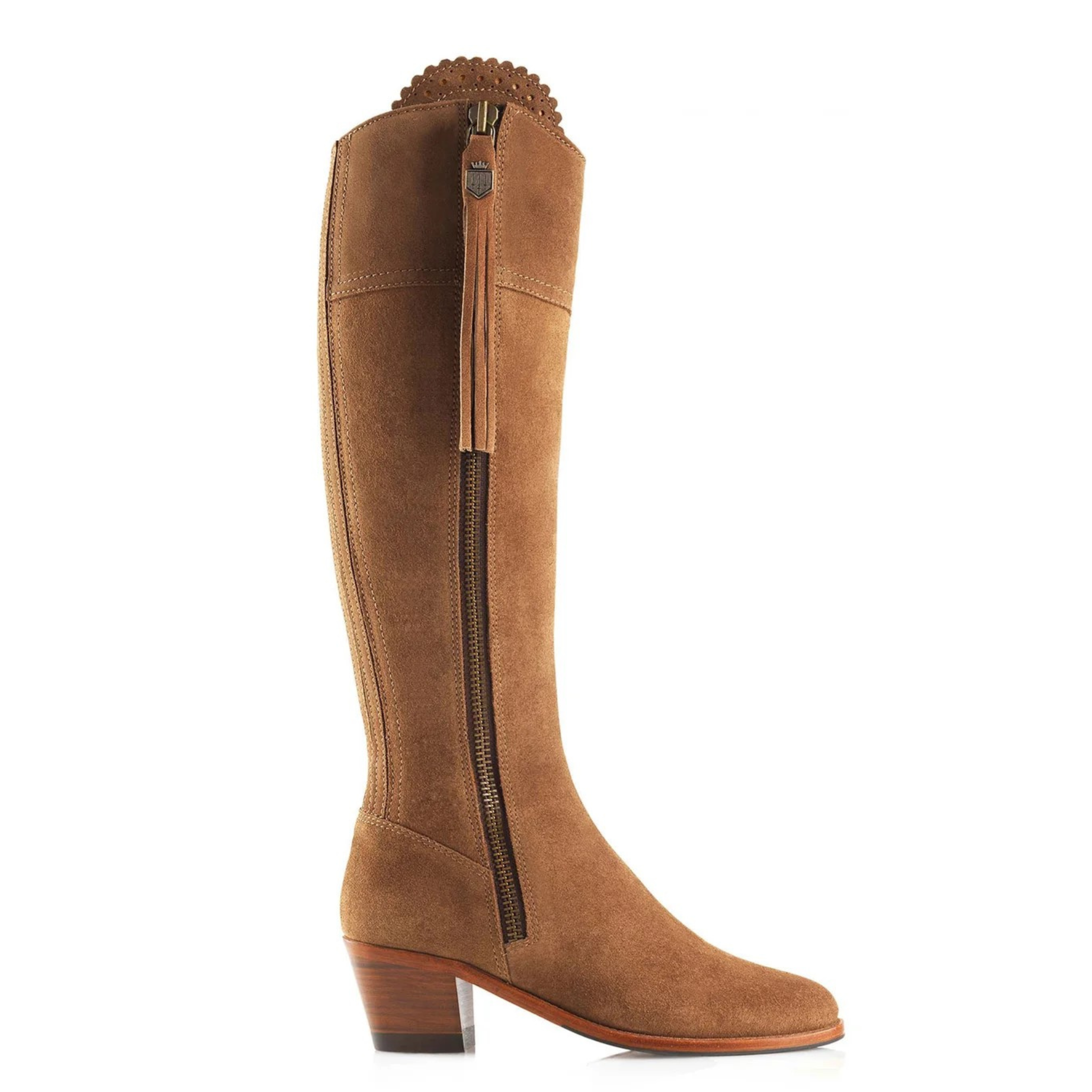 The Heeled Regina Sporting Fit Tan Suede