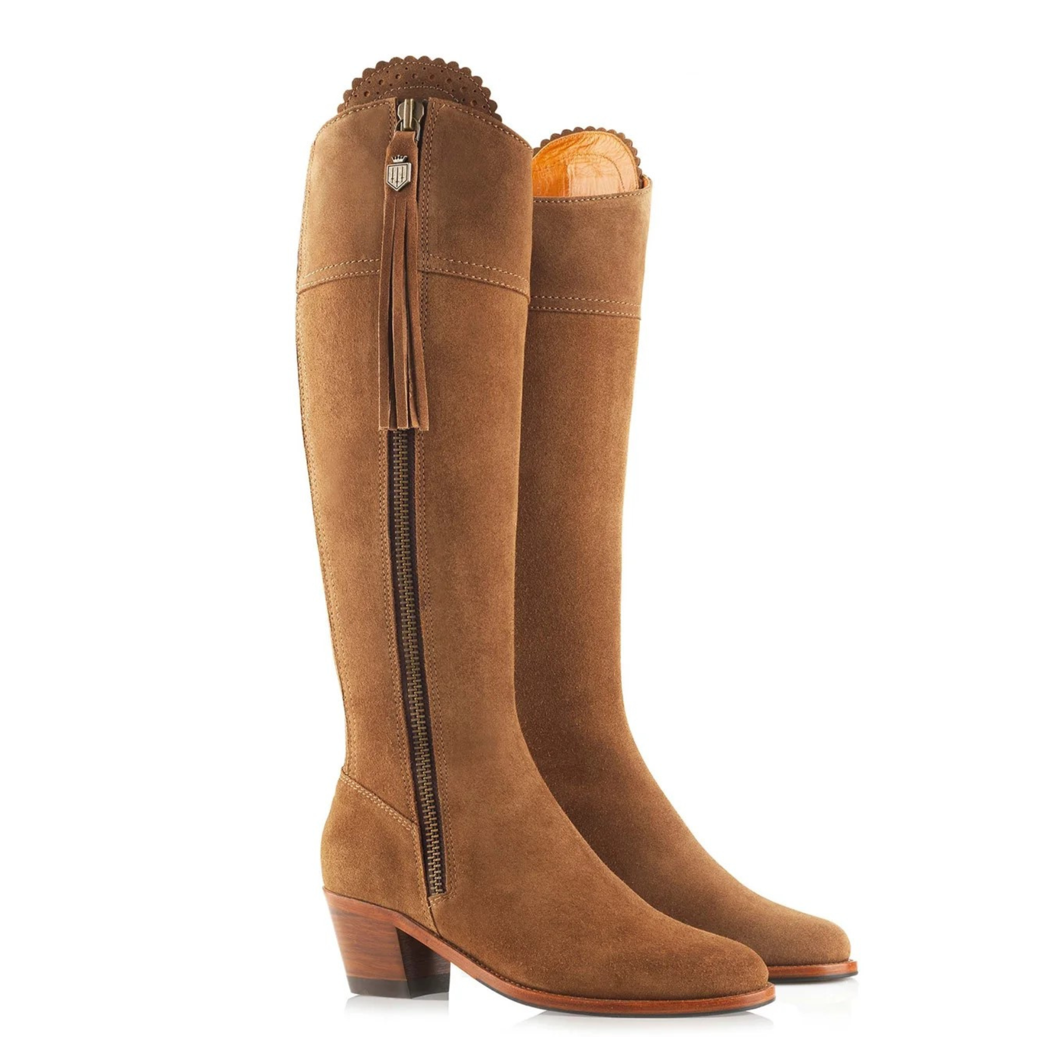 The Heeled Regina Sporting Fit Tan Suede