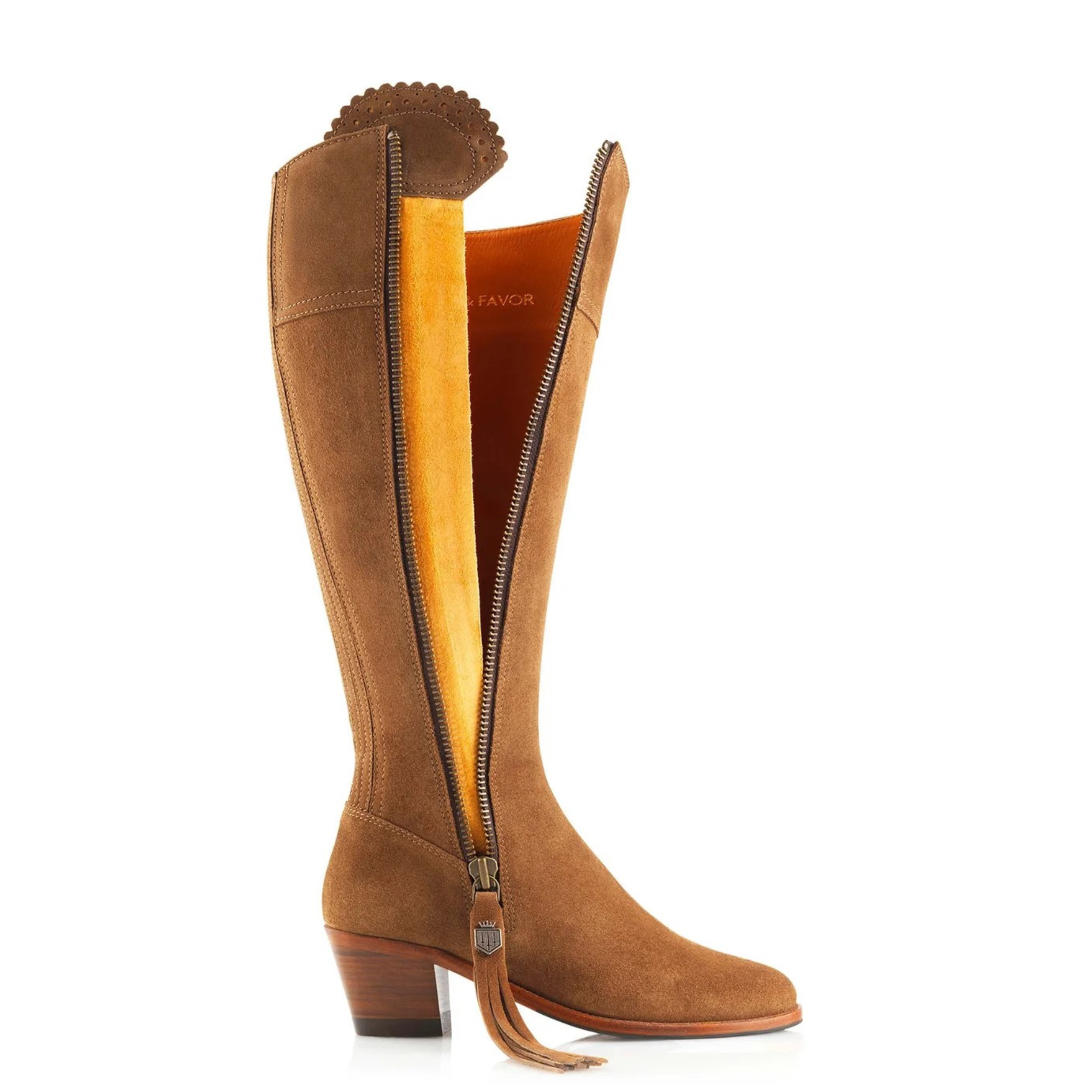 The Heeled Regina Sporting Fit Tan Suede