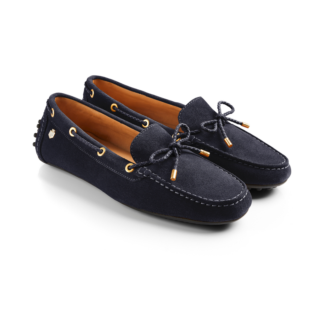 Henley Driving Shoe Navy Suede