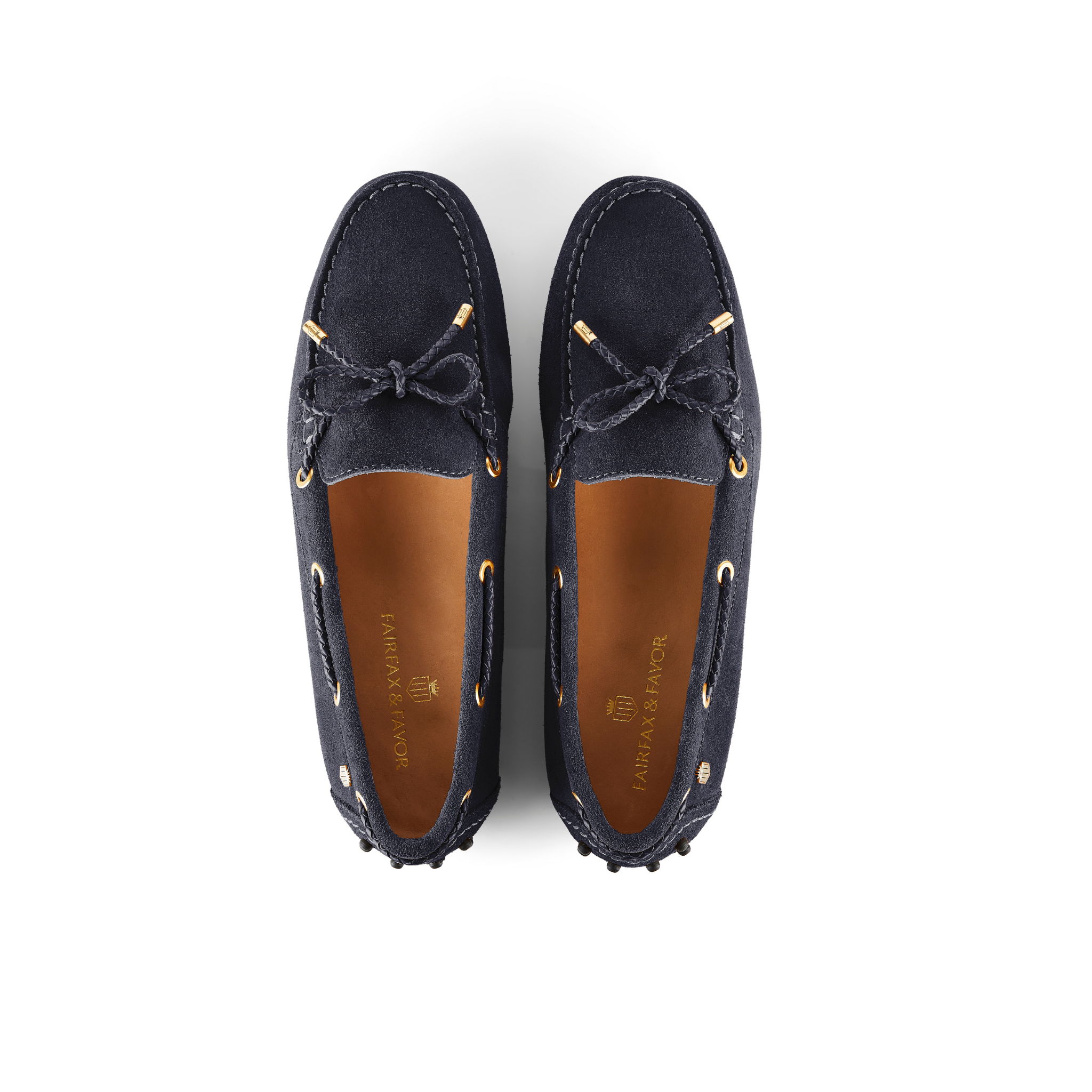 Henley Driving Shoe Navy Suede
