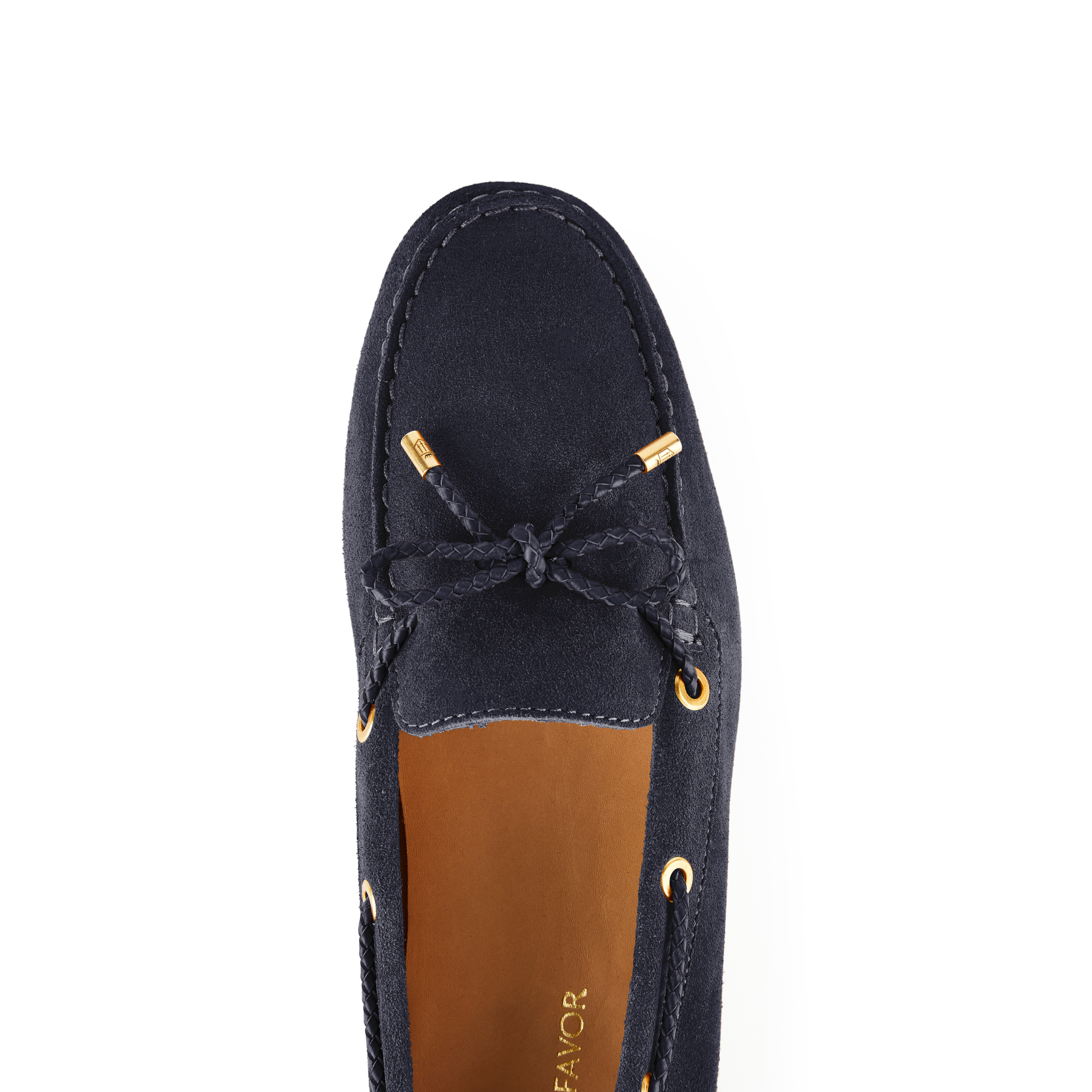 Henley Driving Shoe Navy Suede