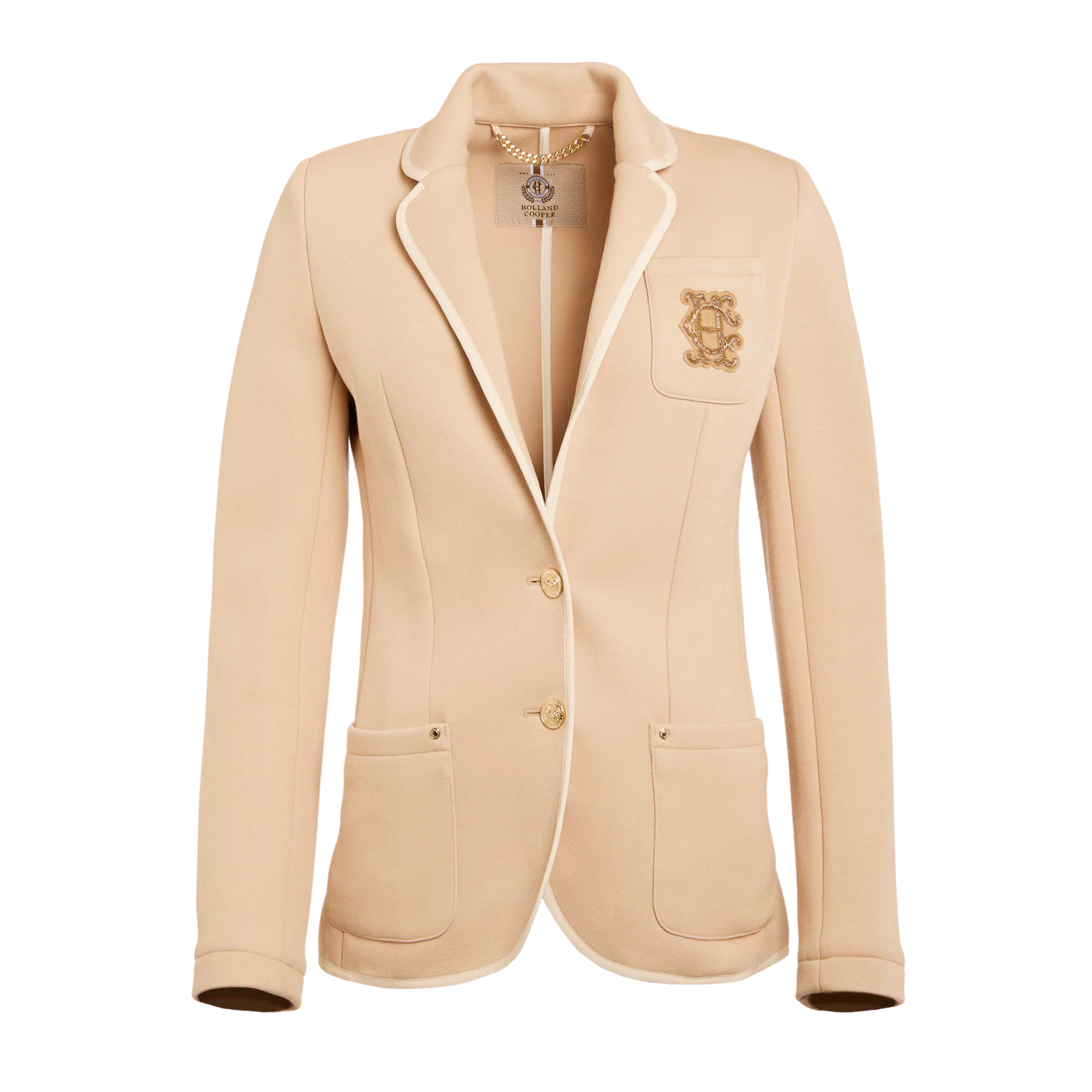 Henley Blazer Camel