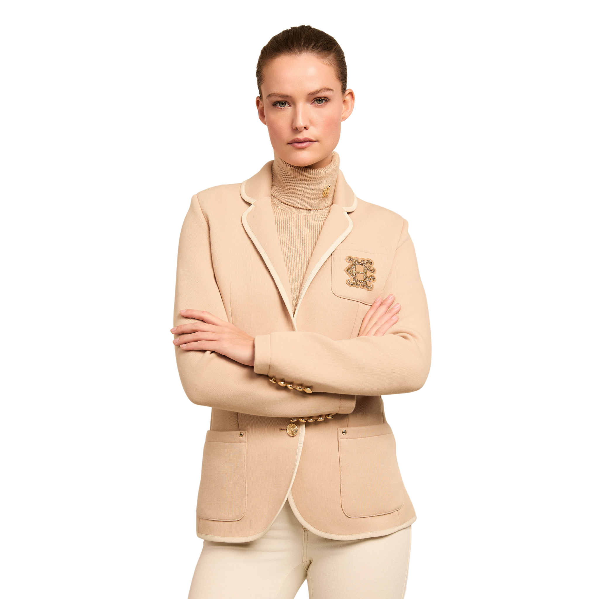 Henley Blazer Camel