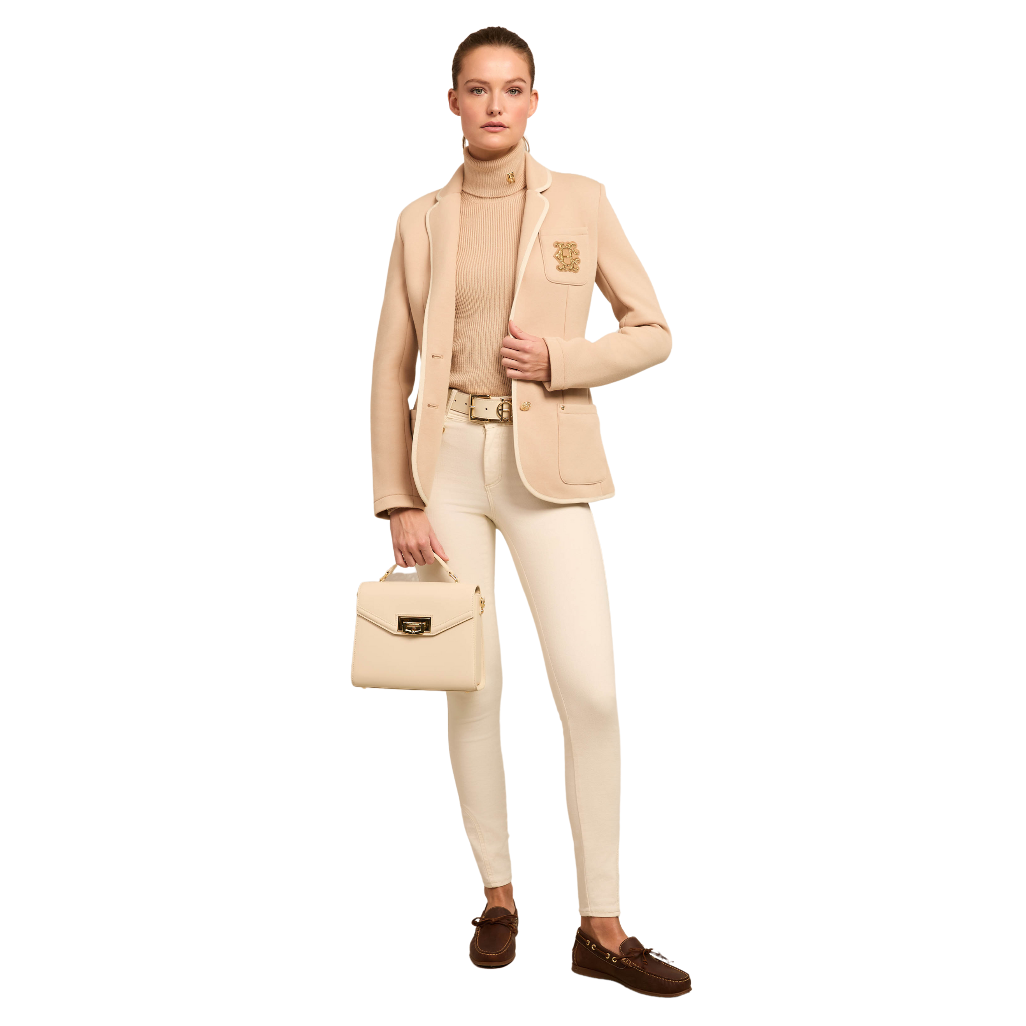 Henley Blazer Camel