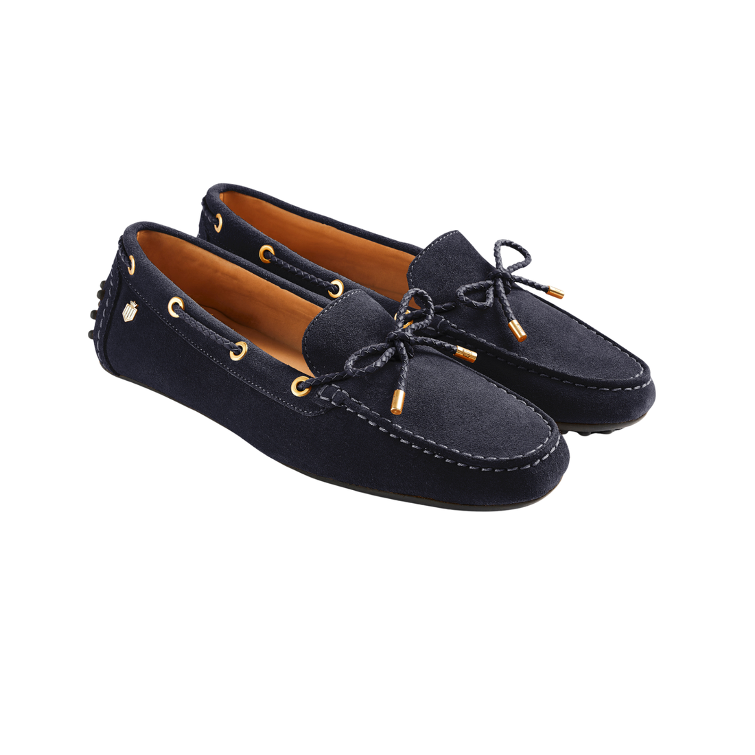 Henley Driving Shoe Navy Suede