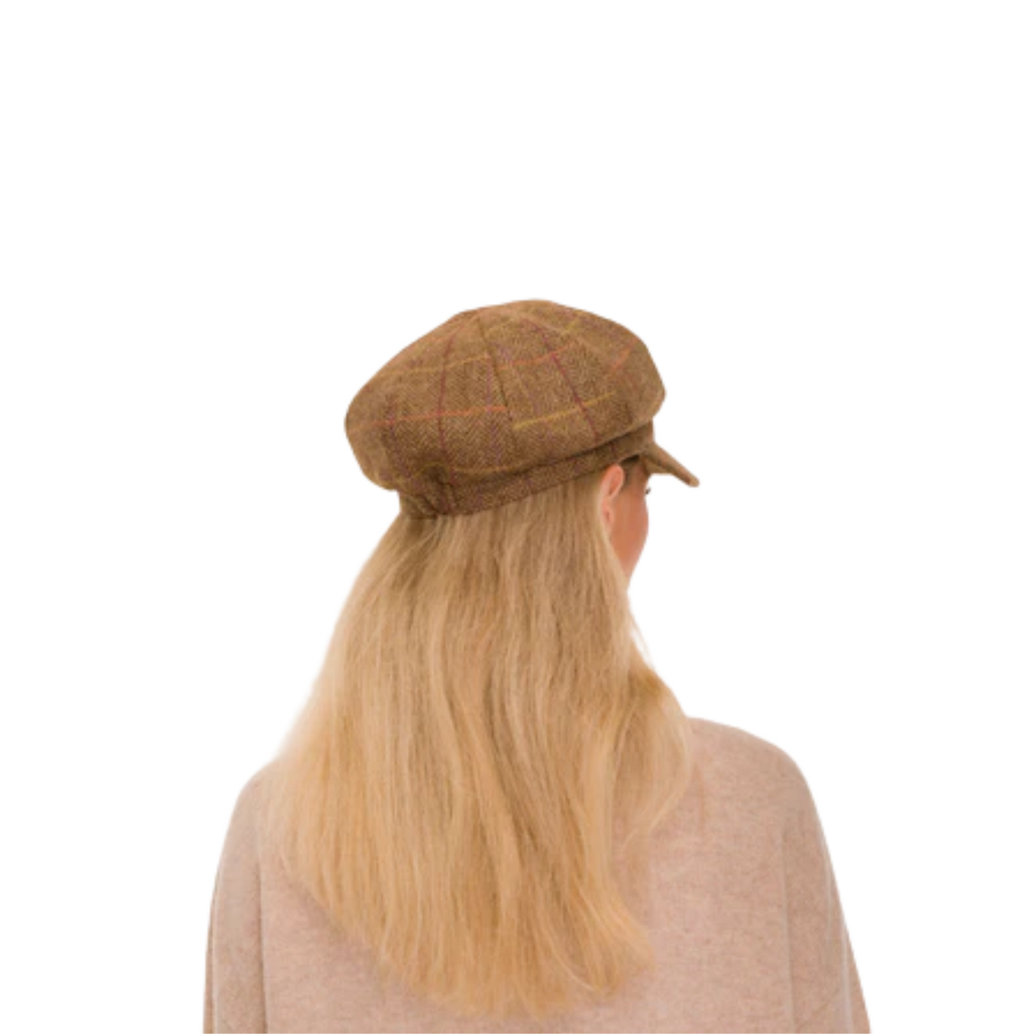 Higham Tweed Ladies Baker Boy Chestnut