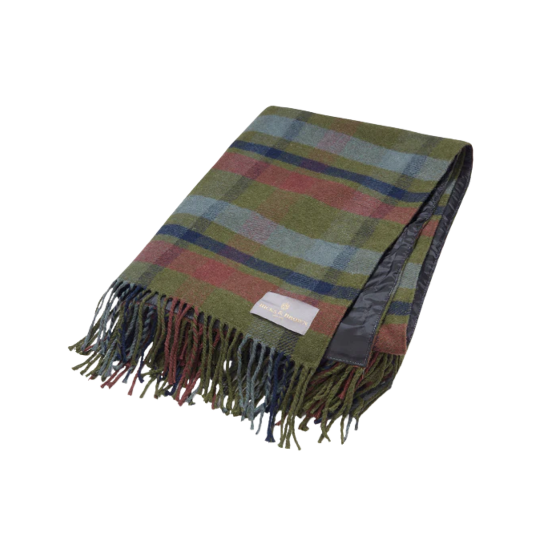 Hicks & Brown Outdoor Blanket Green Check