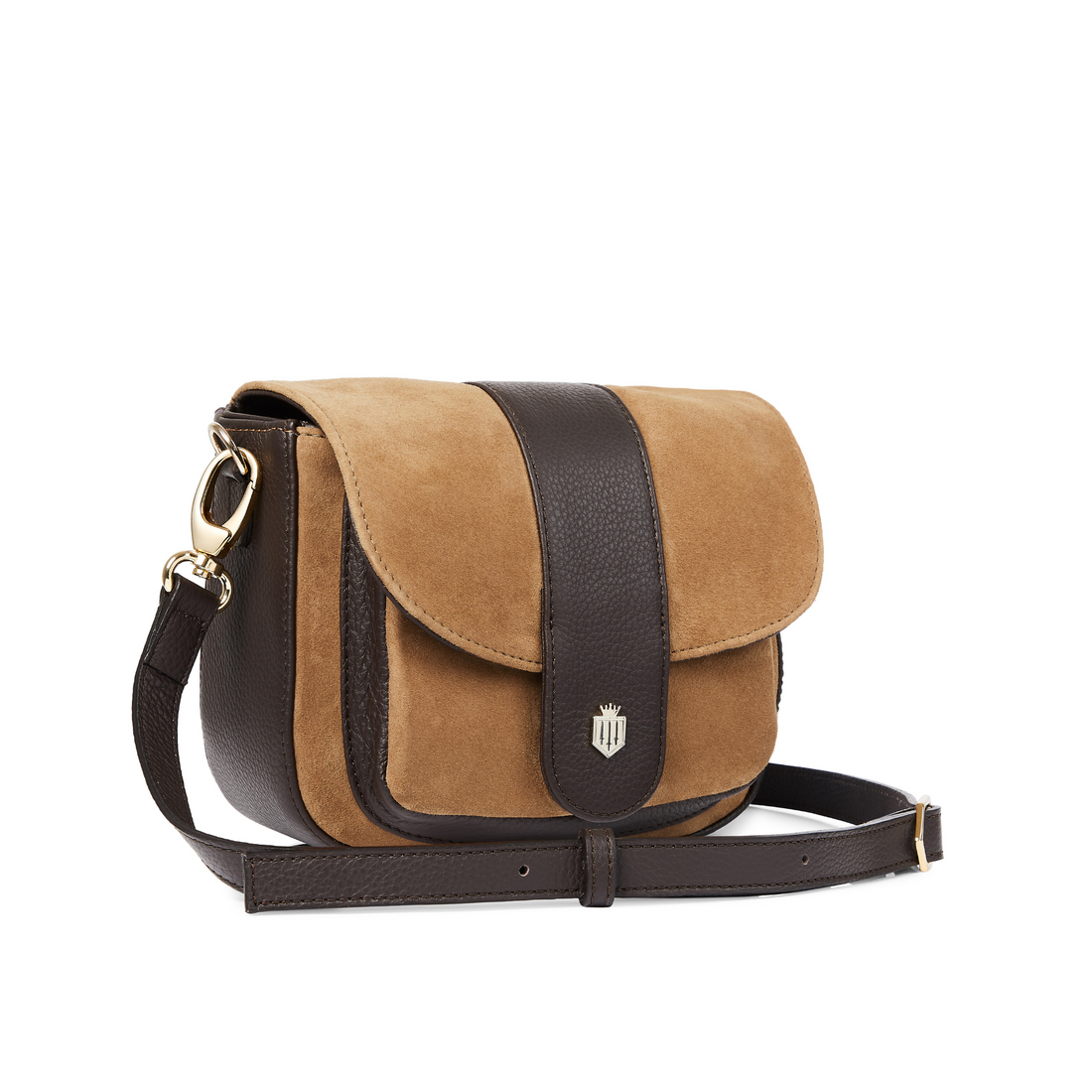 Highcliffe Saddle Bag Tan Suede