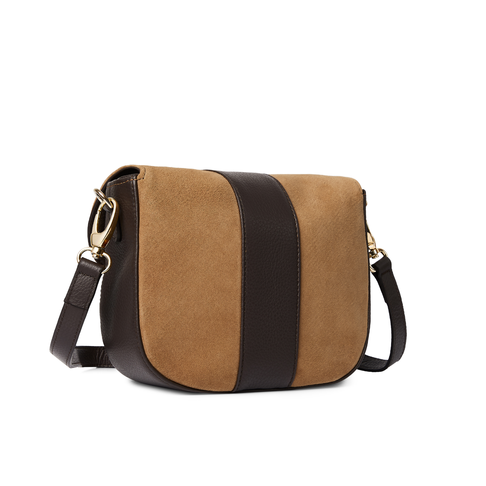 Highcliffe Saddle Bag Tan Suede