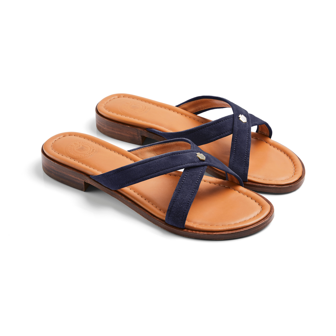 Holkham Sandal Navy Suede