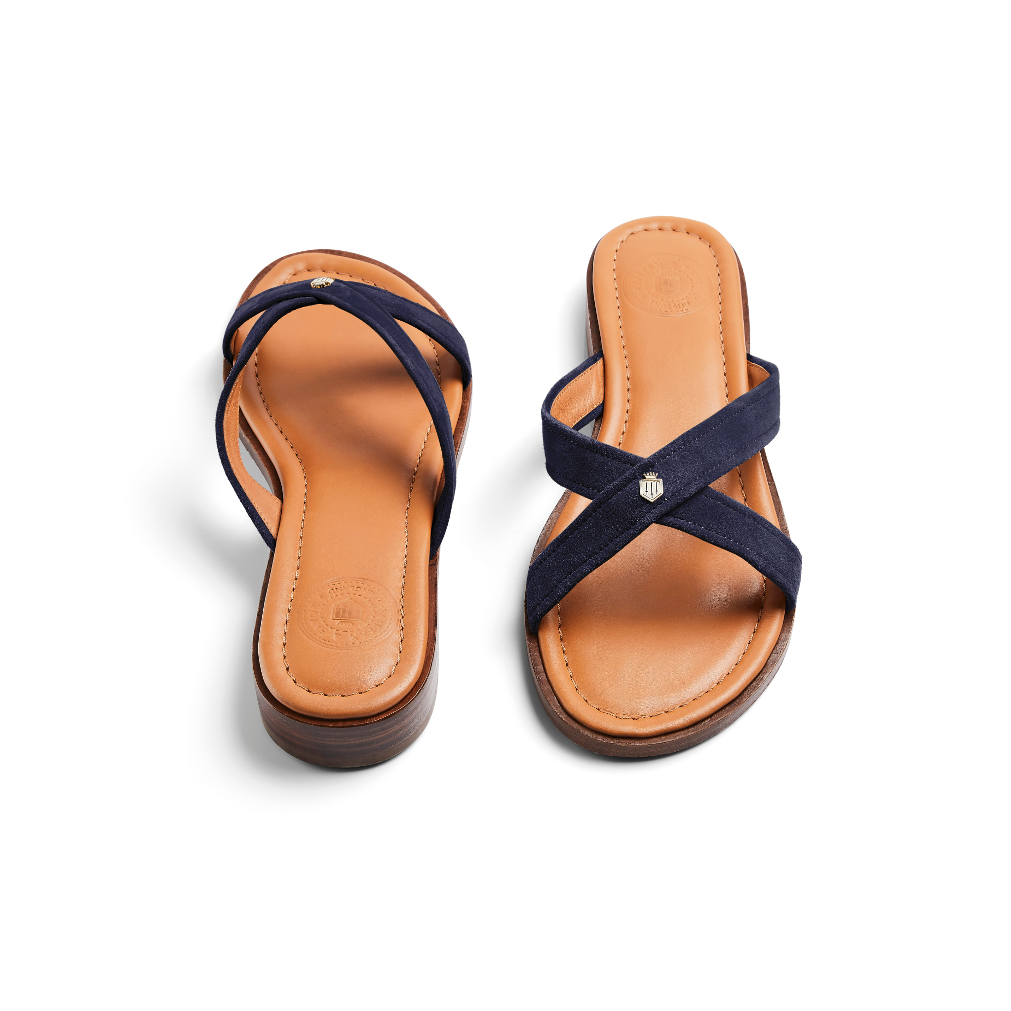Holkham Sandal Navy Suede