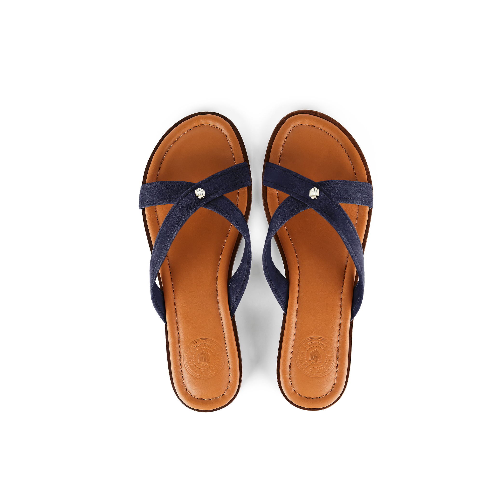 Holkham Sandal Navy Suede