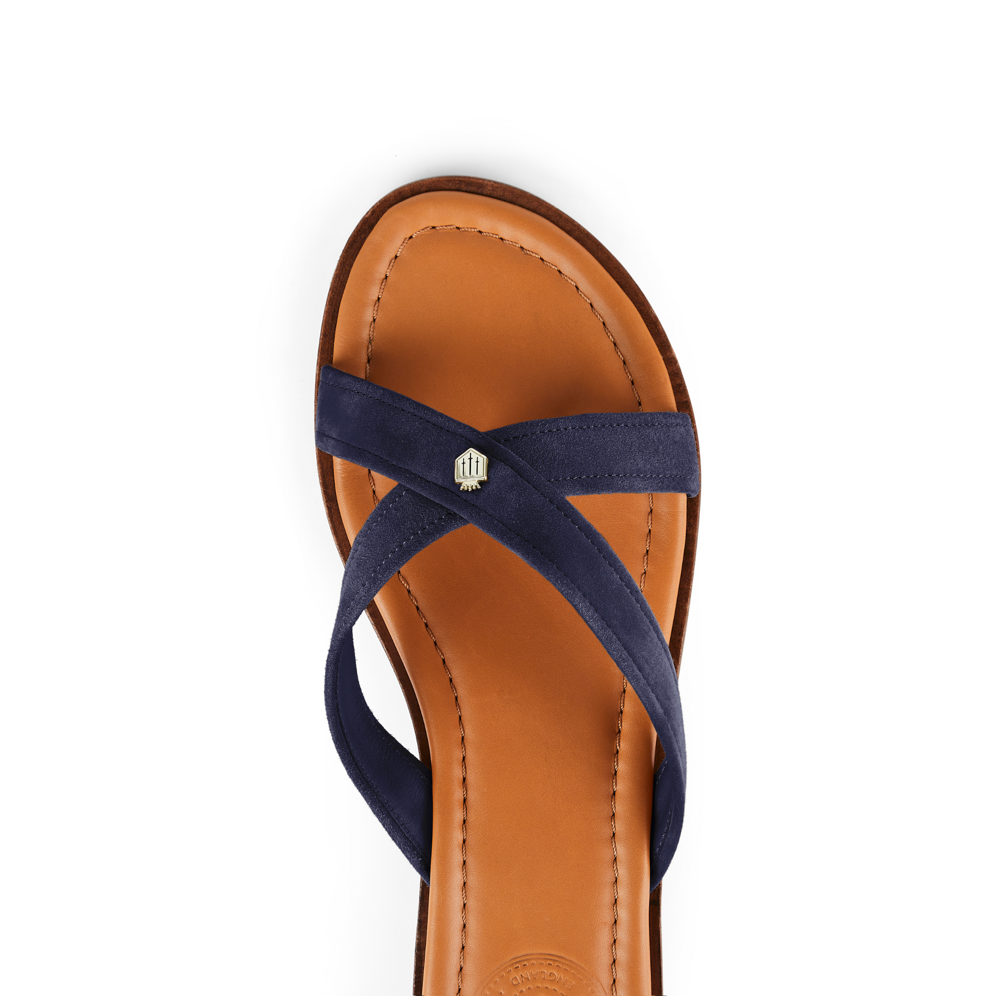 Holkham Sandal Navy Suede
