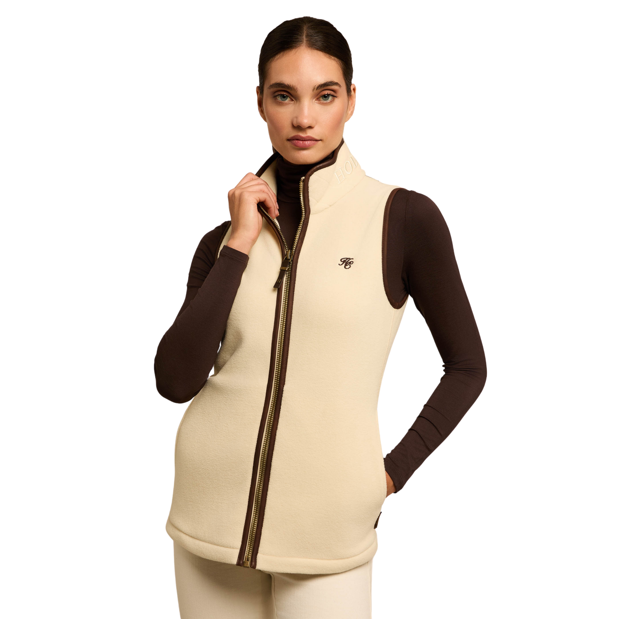 Country Fleece Gilet Cream