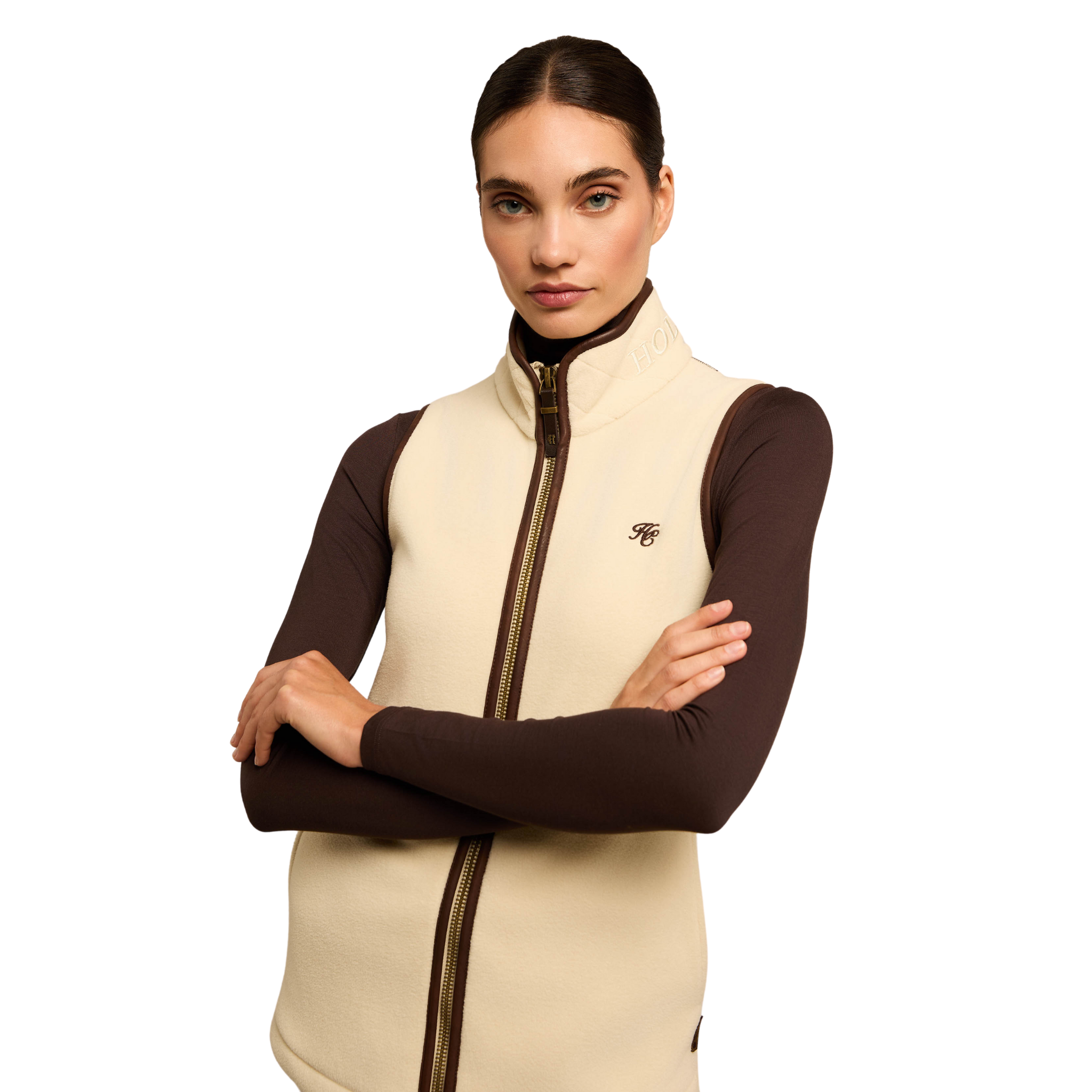 Country Fleece Gilet Cream