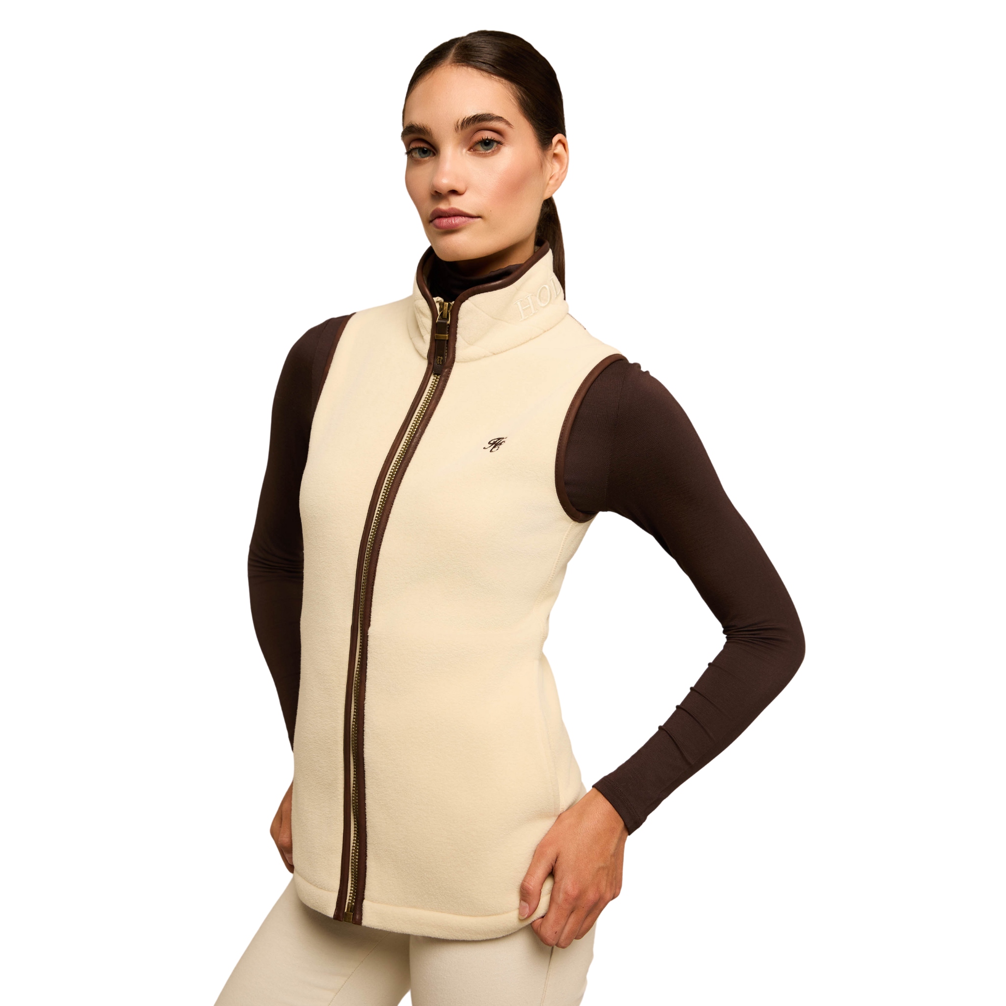 Country Fleece Gilet Cream