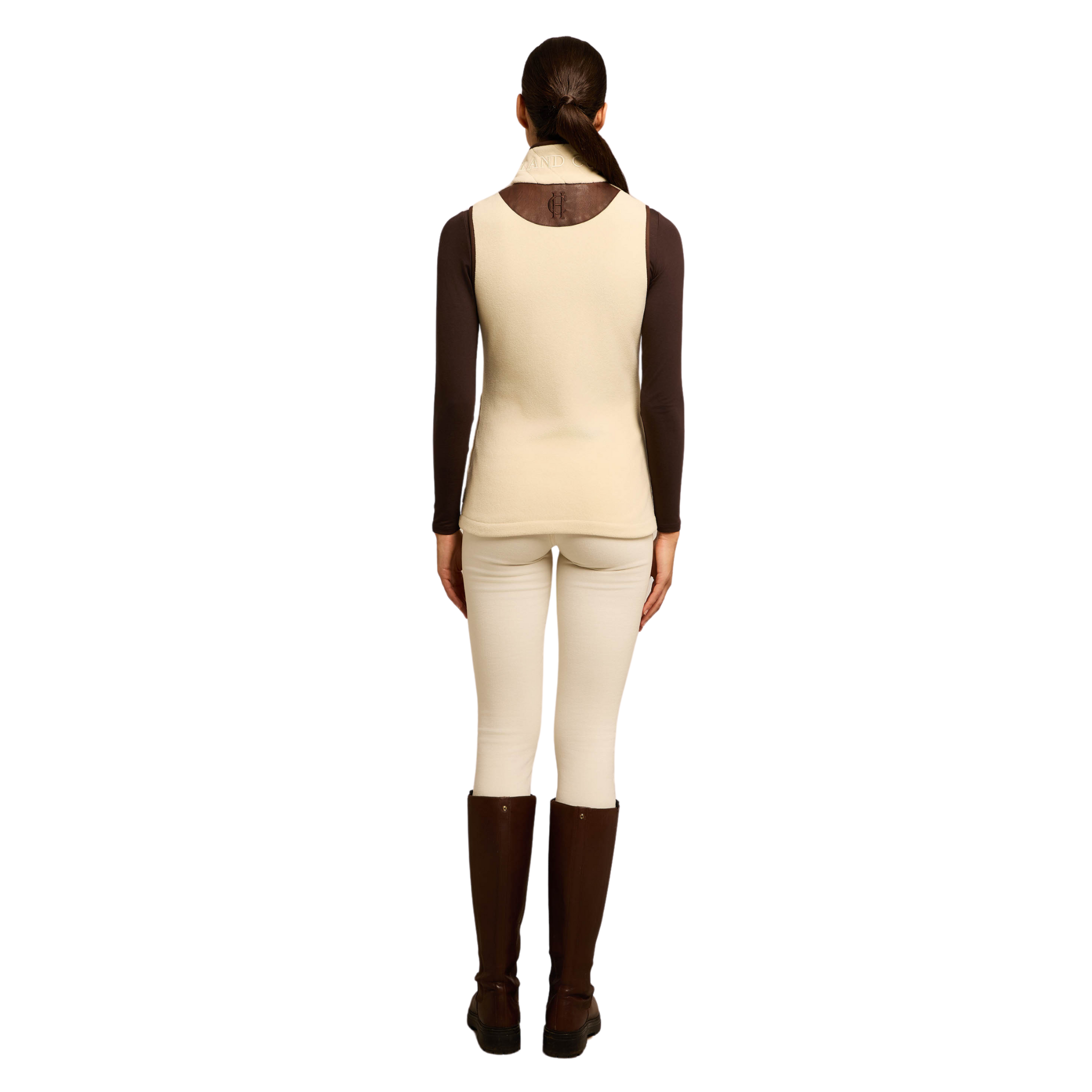 Country Fleece Gilet Cream