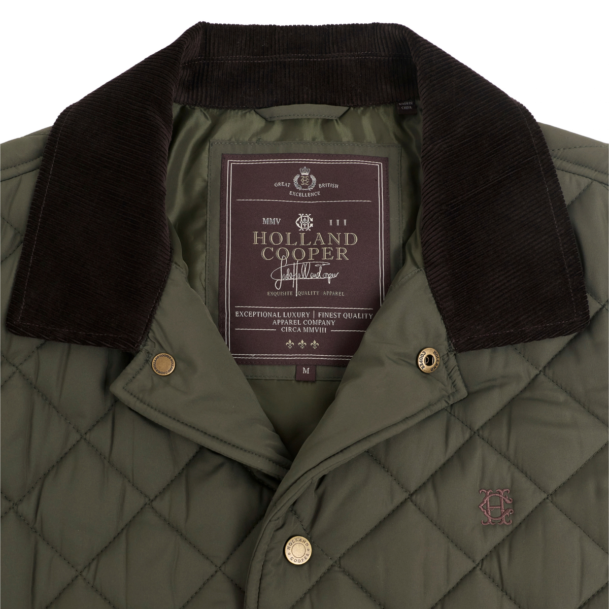 Country Quilted Jacket Khaki