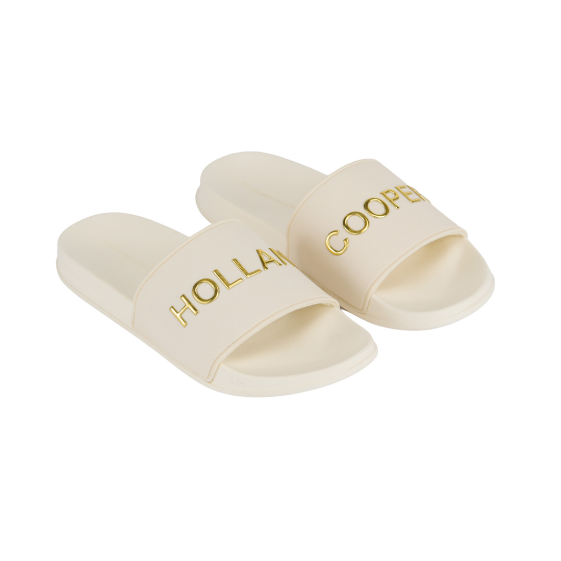 HC Pool Slides Cream Gold