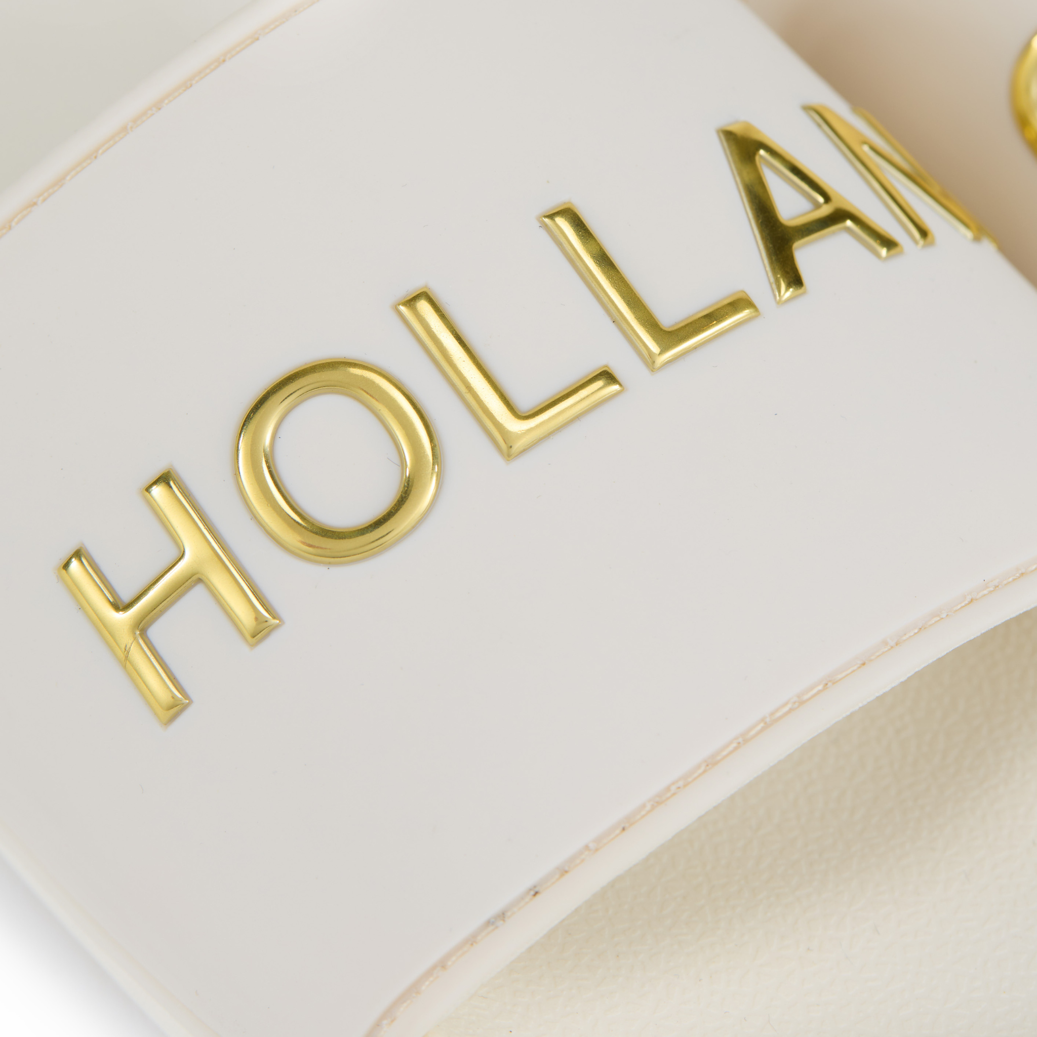 HC Pool Slides Cream Gold