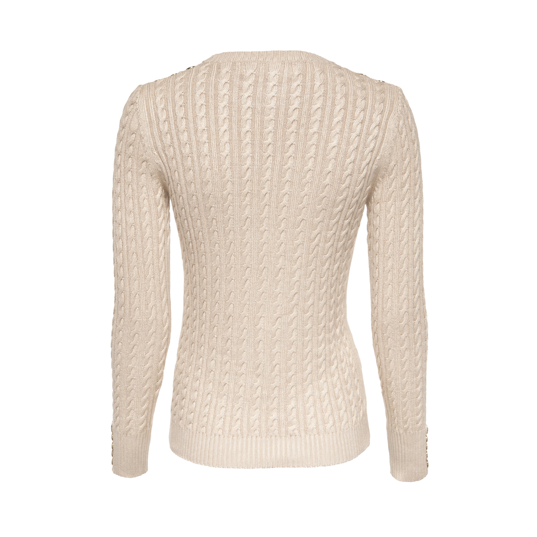 Seattle Cable V-Neck Knit Oatmeal