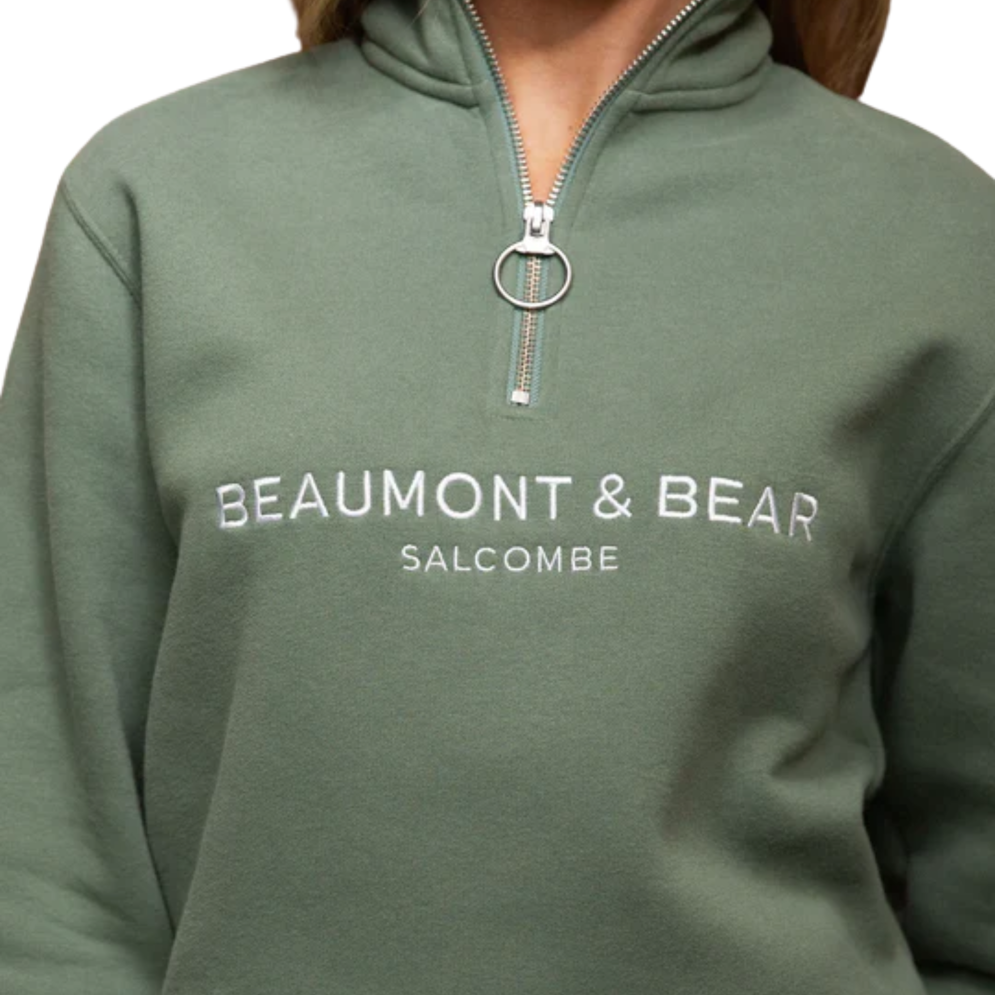 Kingswear Unisex Quarter Zip Fern