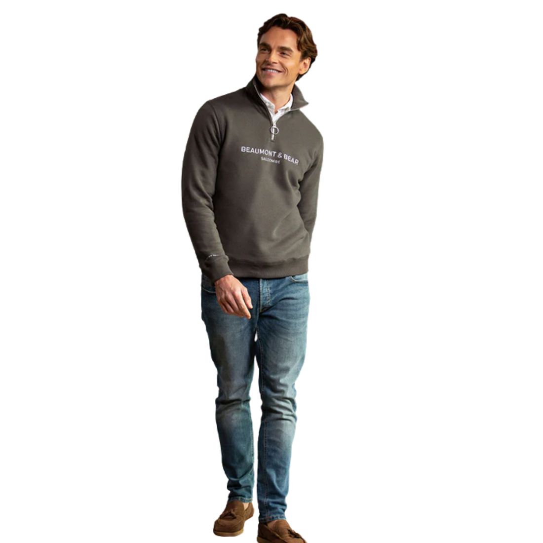 Kingswear Unisex Quarter Zip Charcoal - Limited Edition