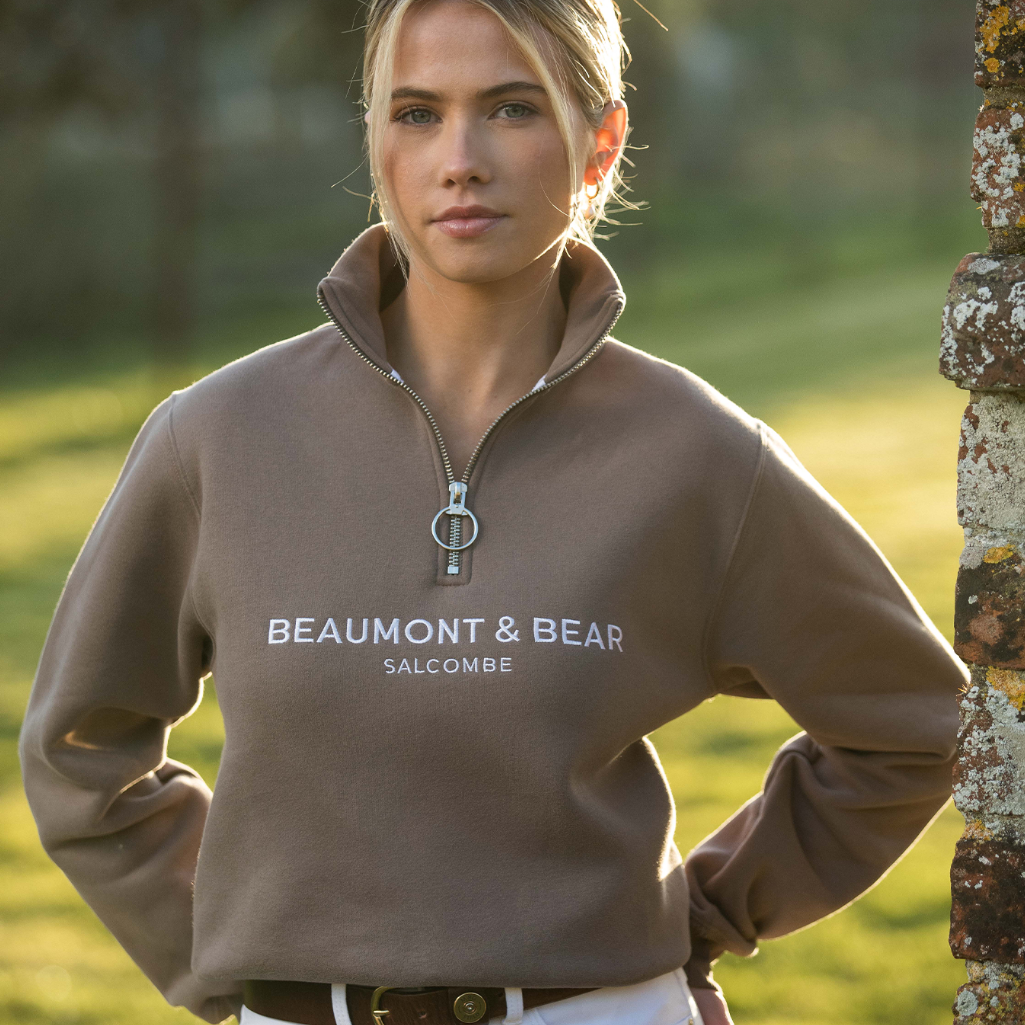 Kingswear Unisex Quarter Zip Otter