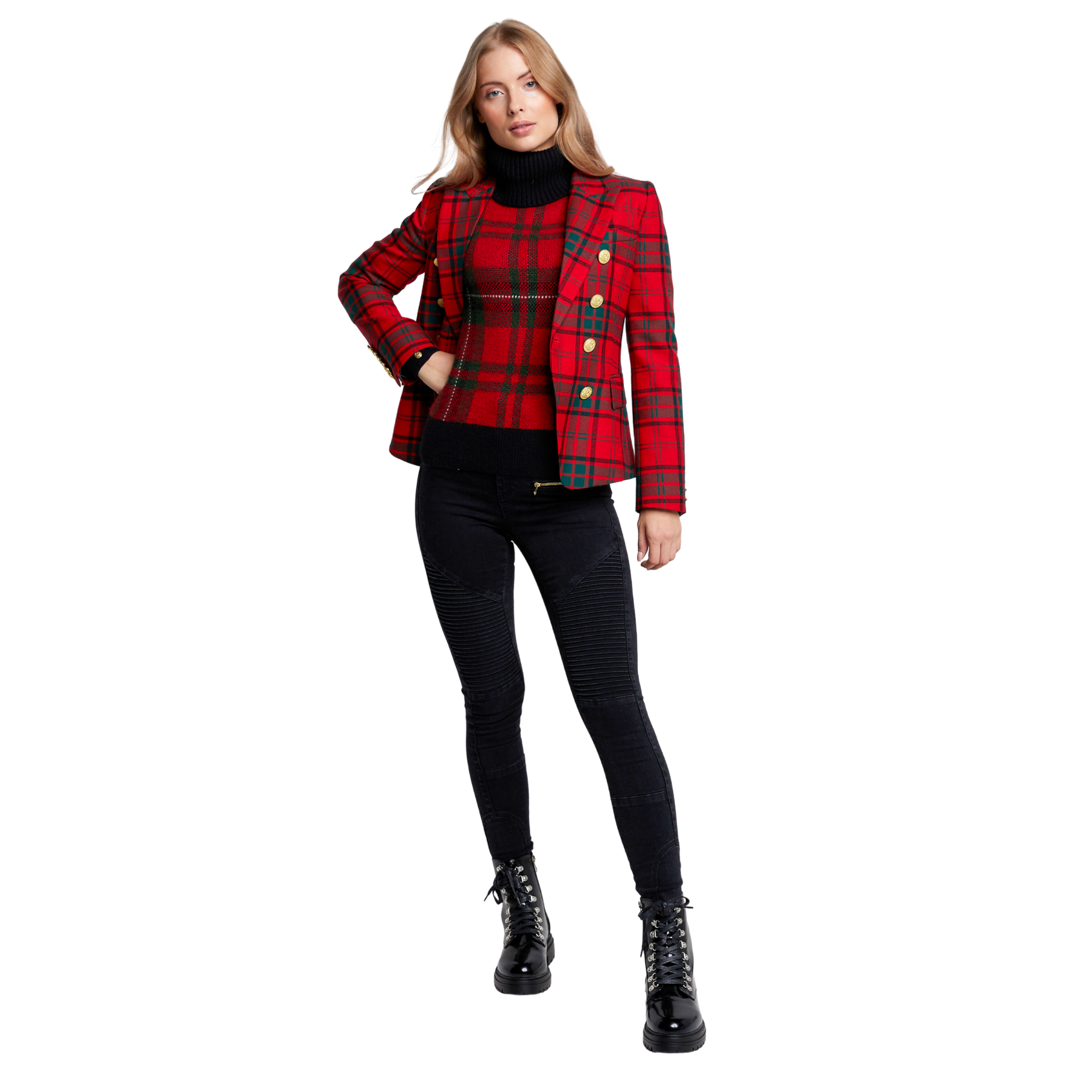 Knightsbridge Blazer Red Tartan