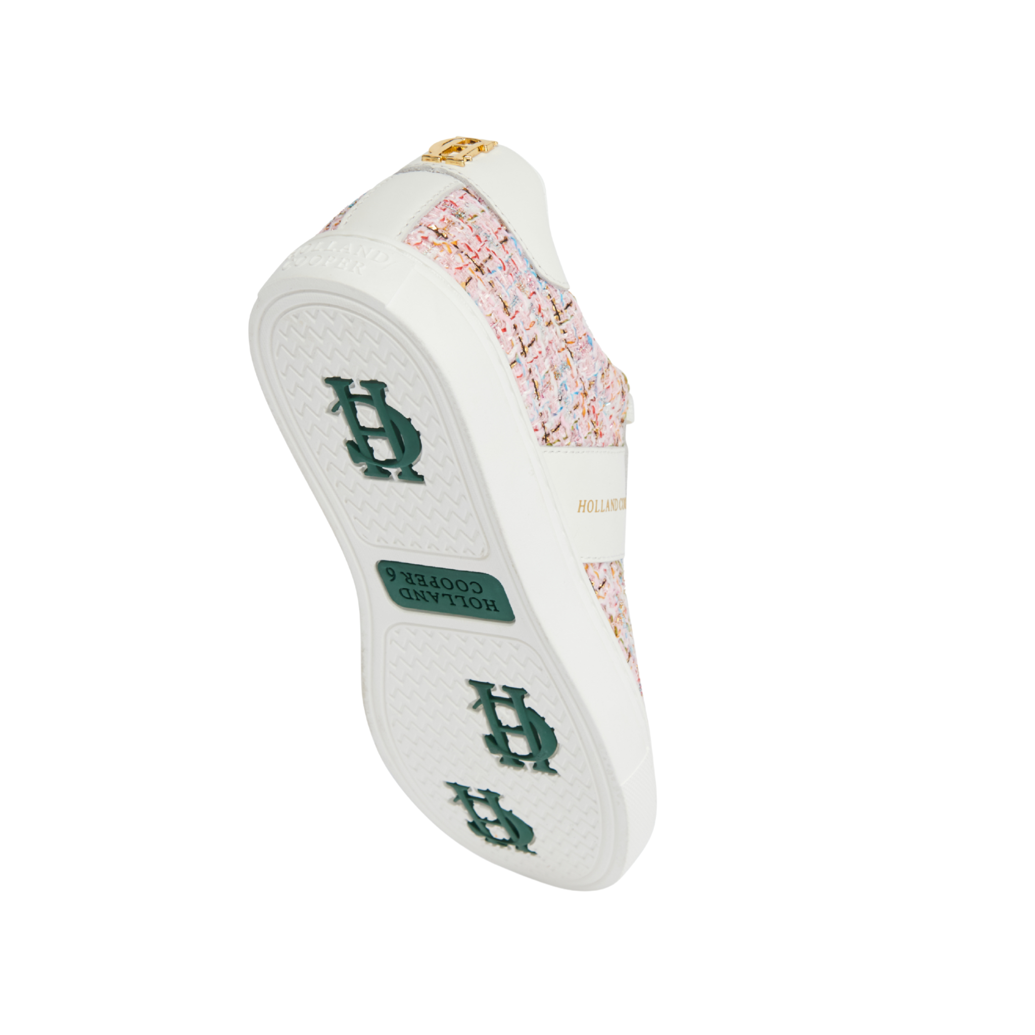 Knightsbridge Court Trainer Pink Sparkle Boucle