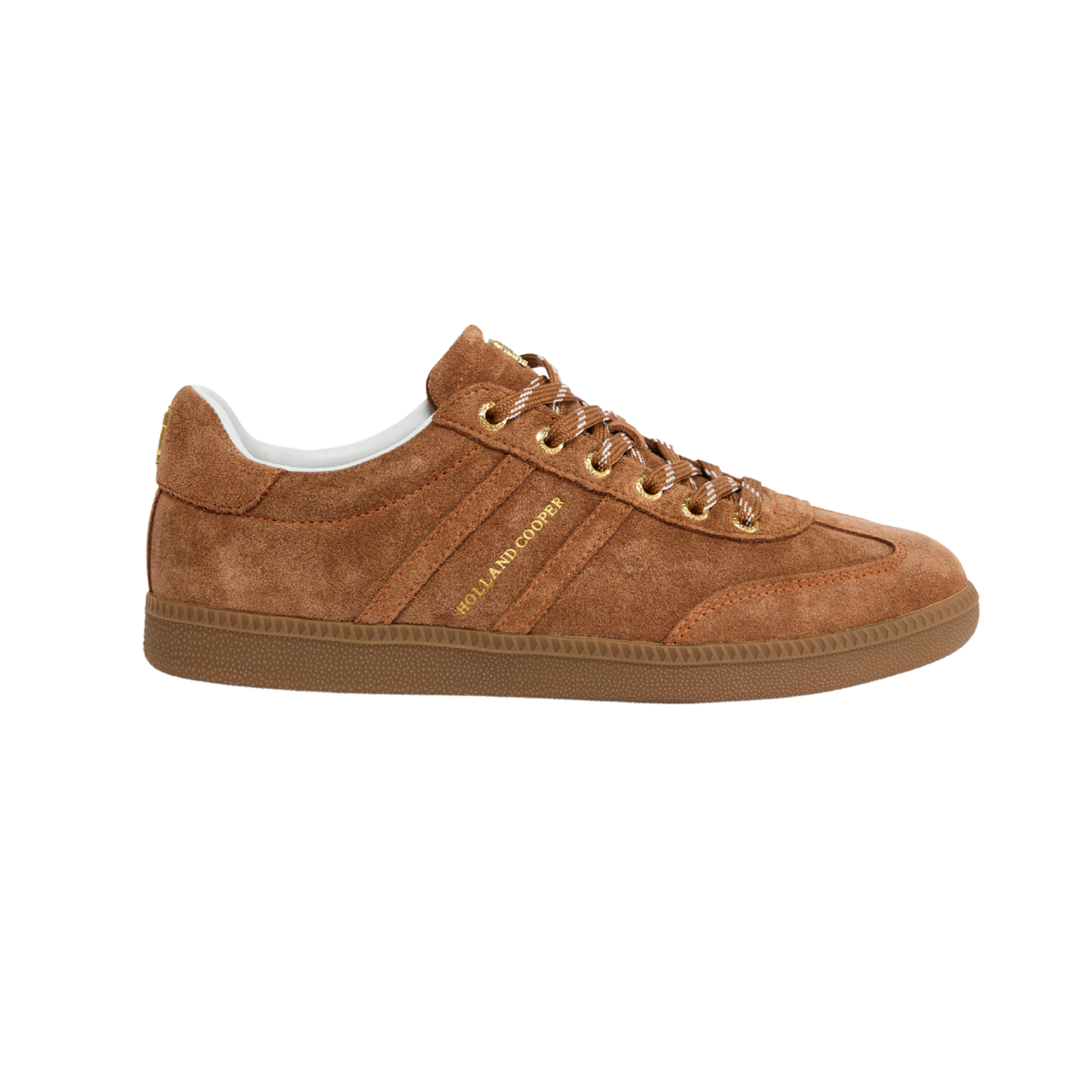 Knightsbridge Court Trainer Tan Suede