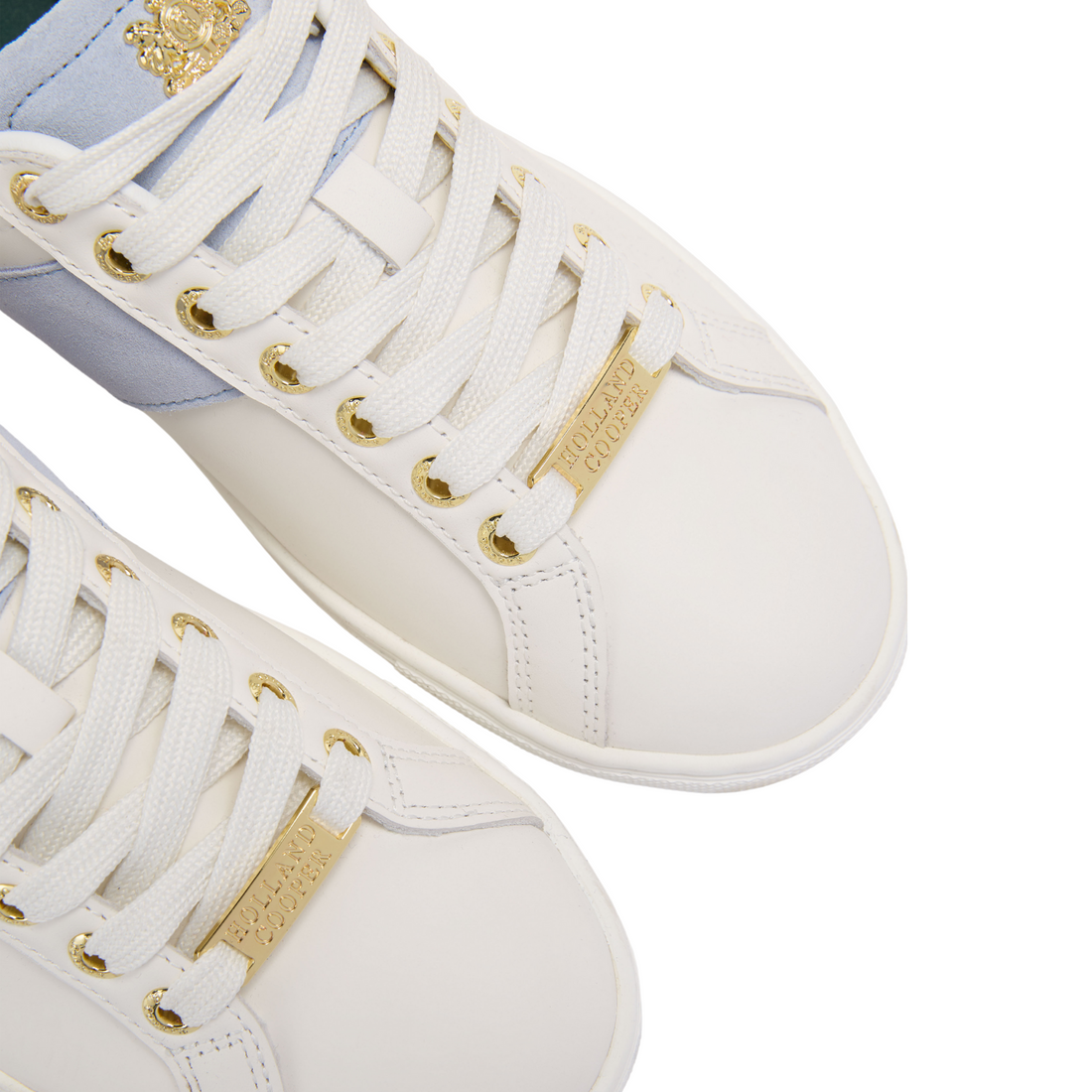 Knightsbridge Court Trainer White Smokey Blue