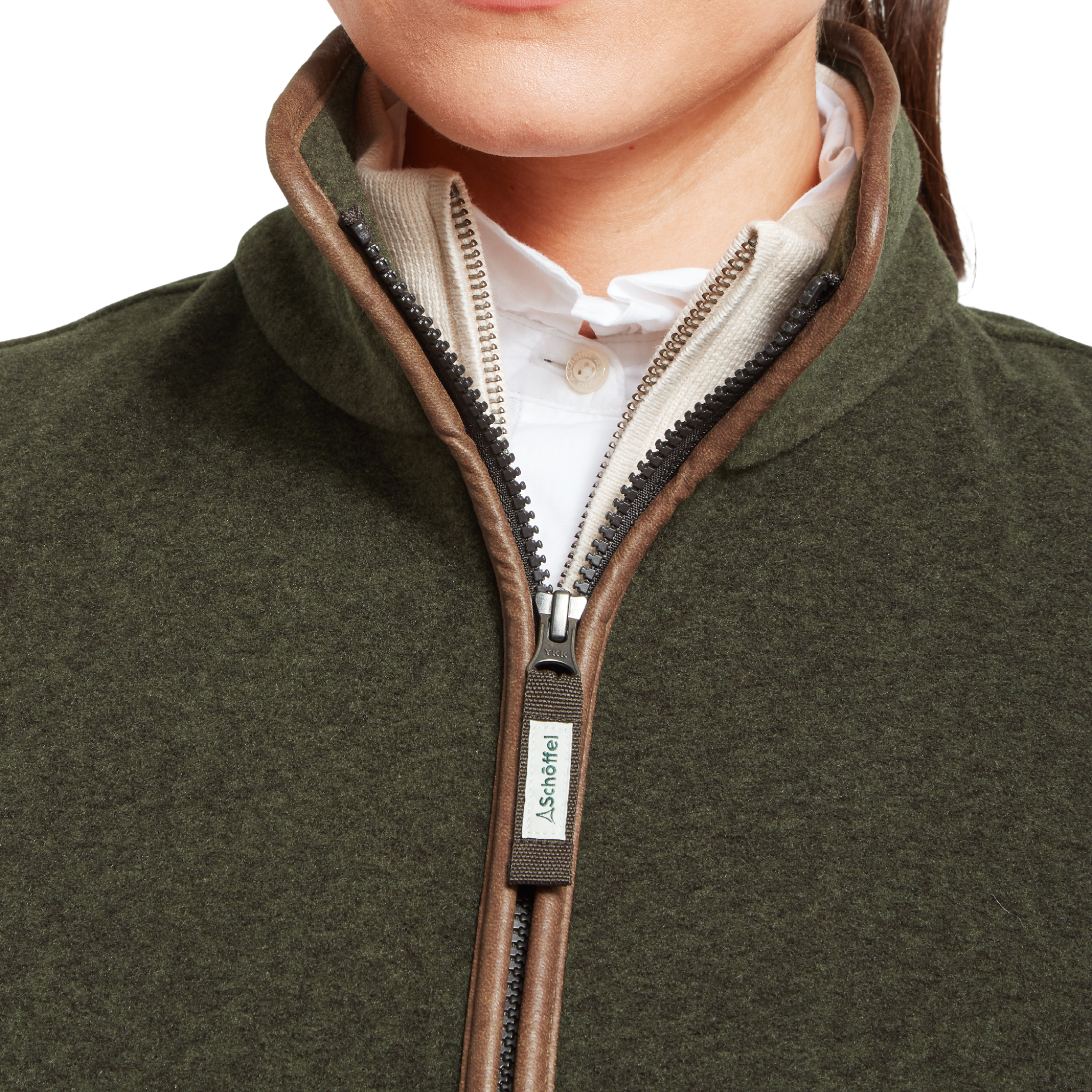 Lyndon Fleece Gilet Dark Olive