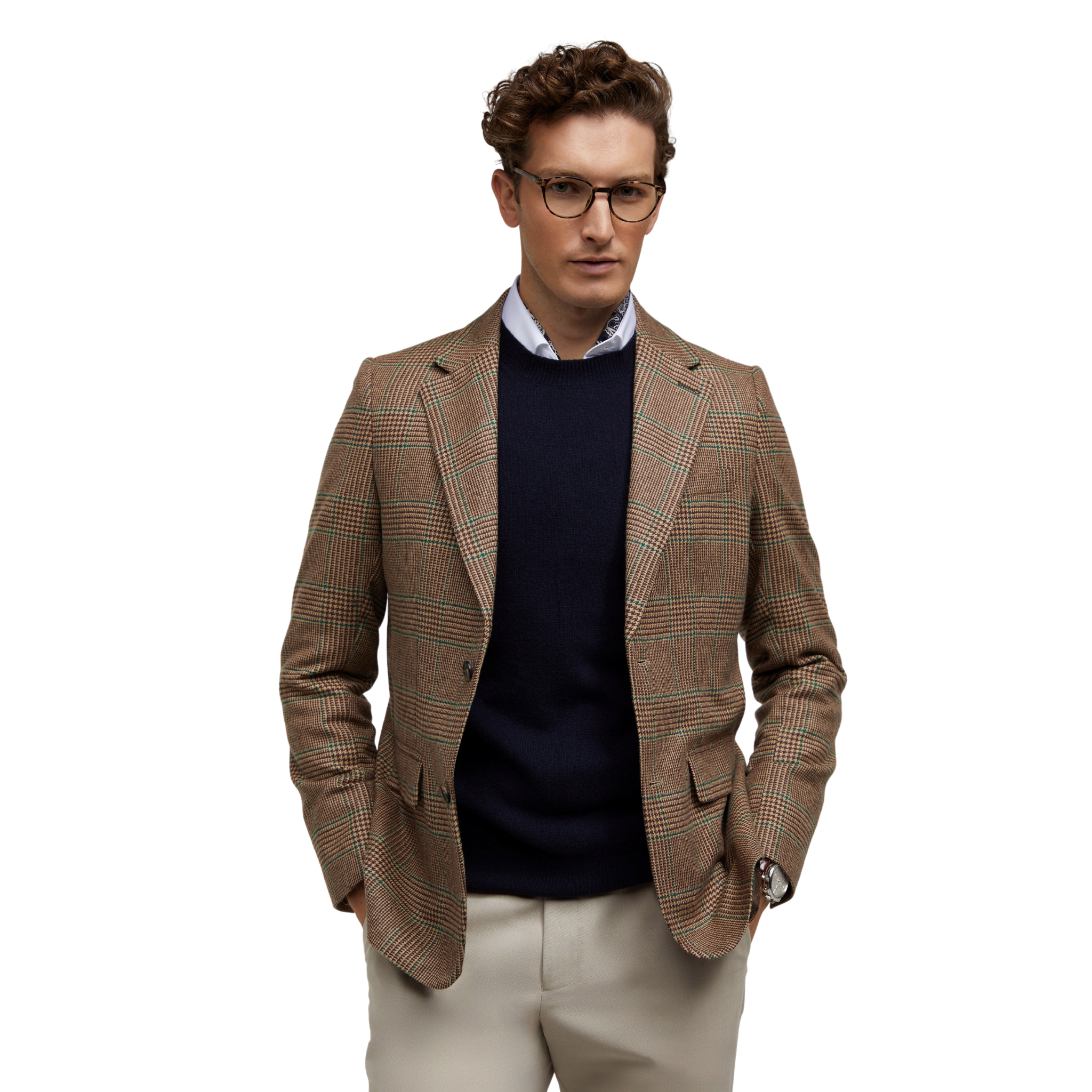 Byron Crew Neck Knit Navy