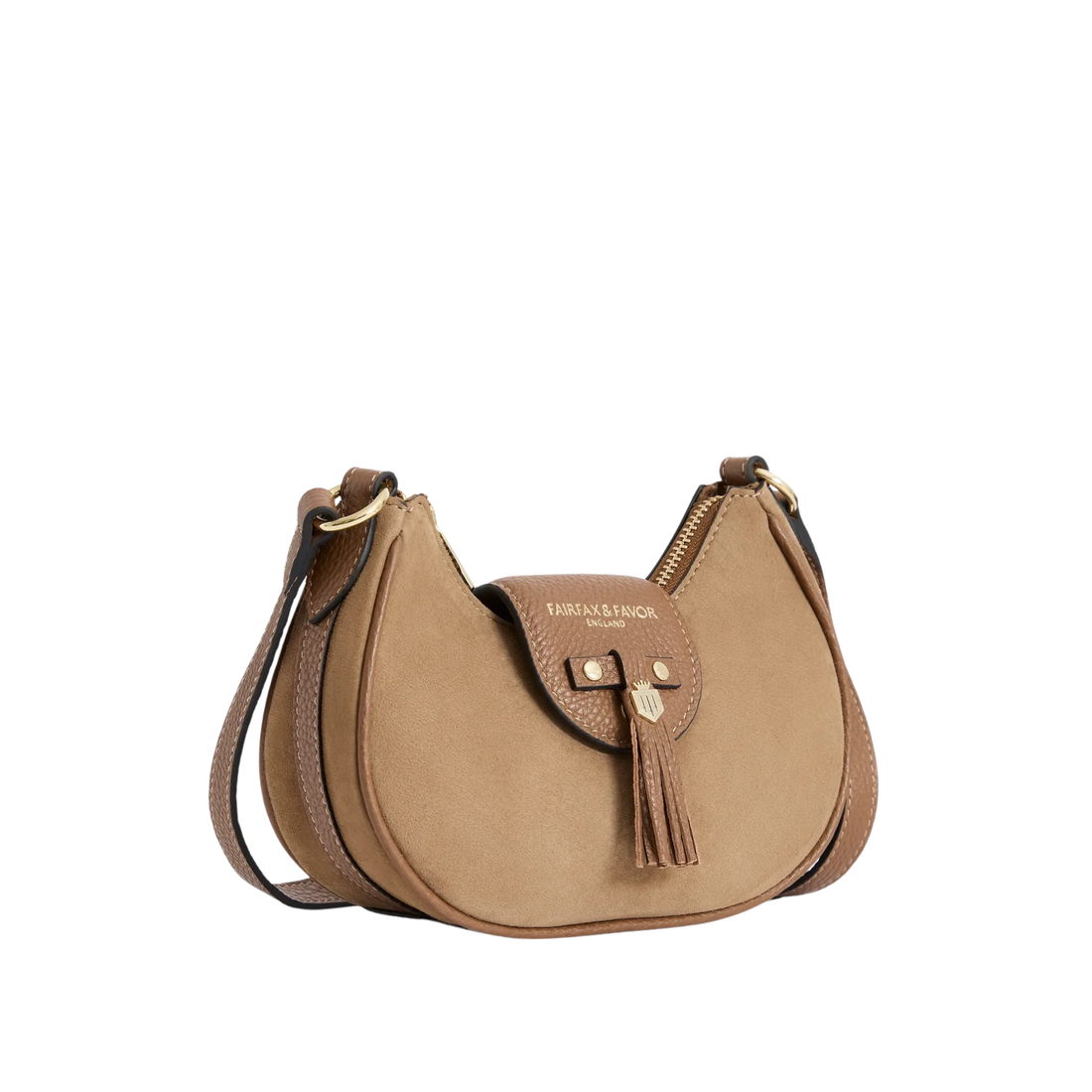 Micro Windsor Cross Body Tan Suede