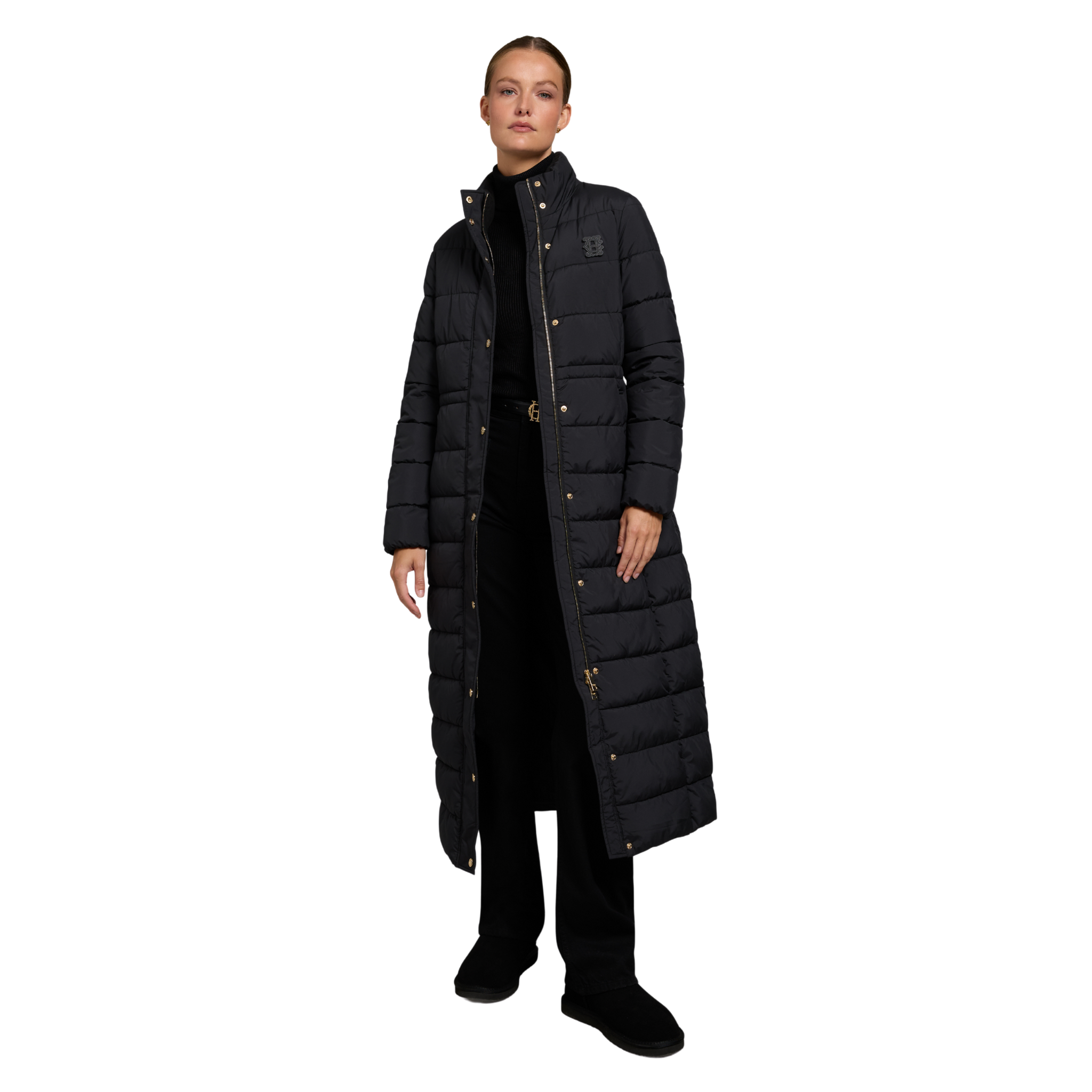 Milton Longline Coat Black