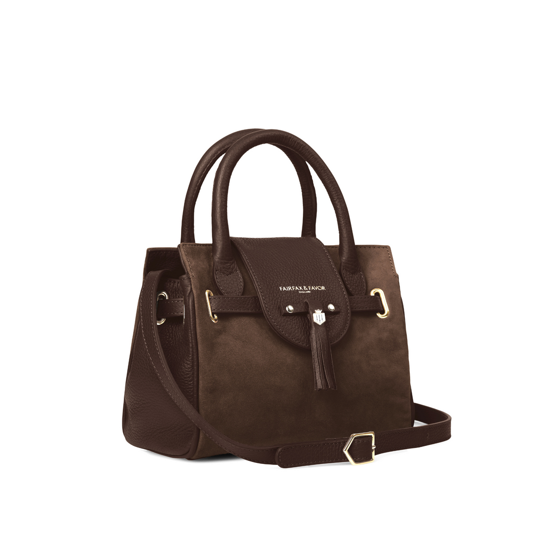 Mini Windsor Handbag Chocolate Suede