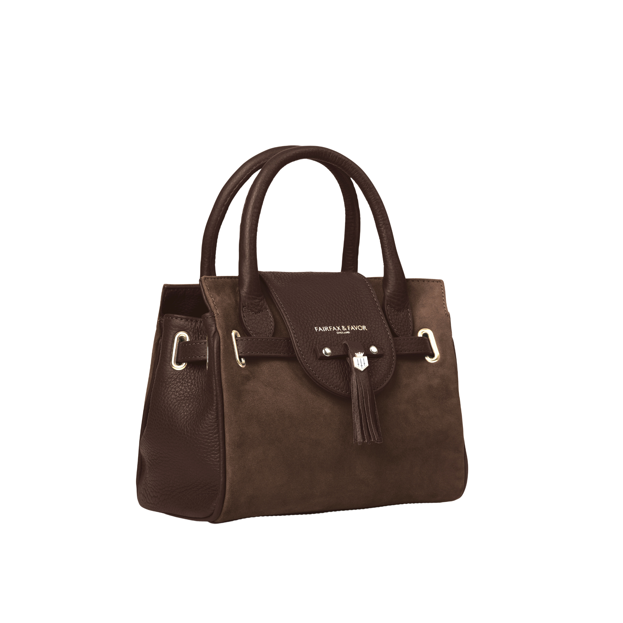 Mini Windsor Handbag Chocolate Suede