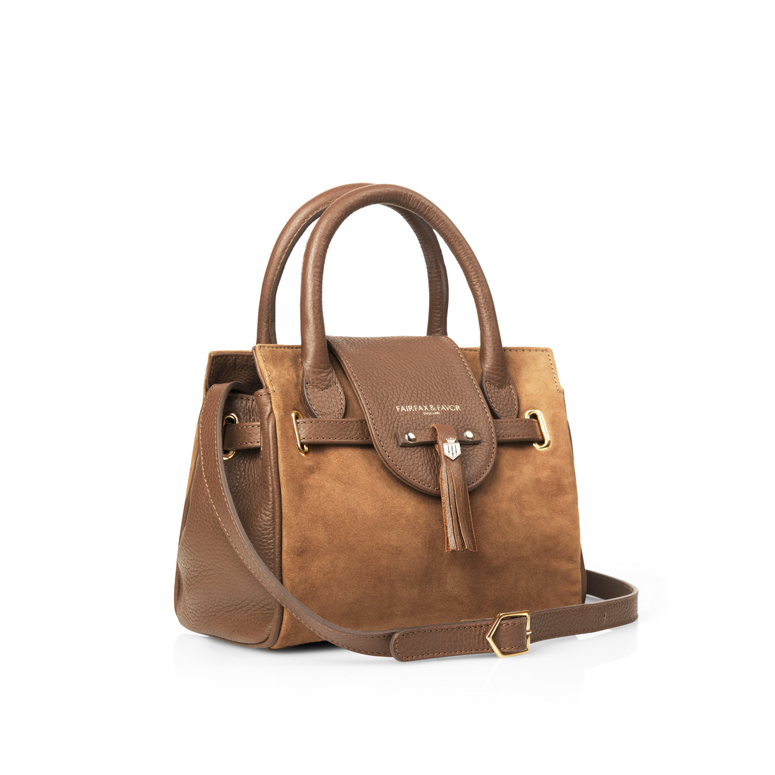 Mini Windsor Handbag Tan Suede