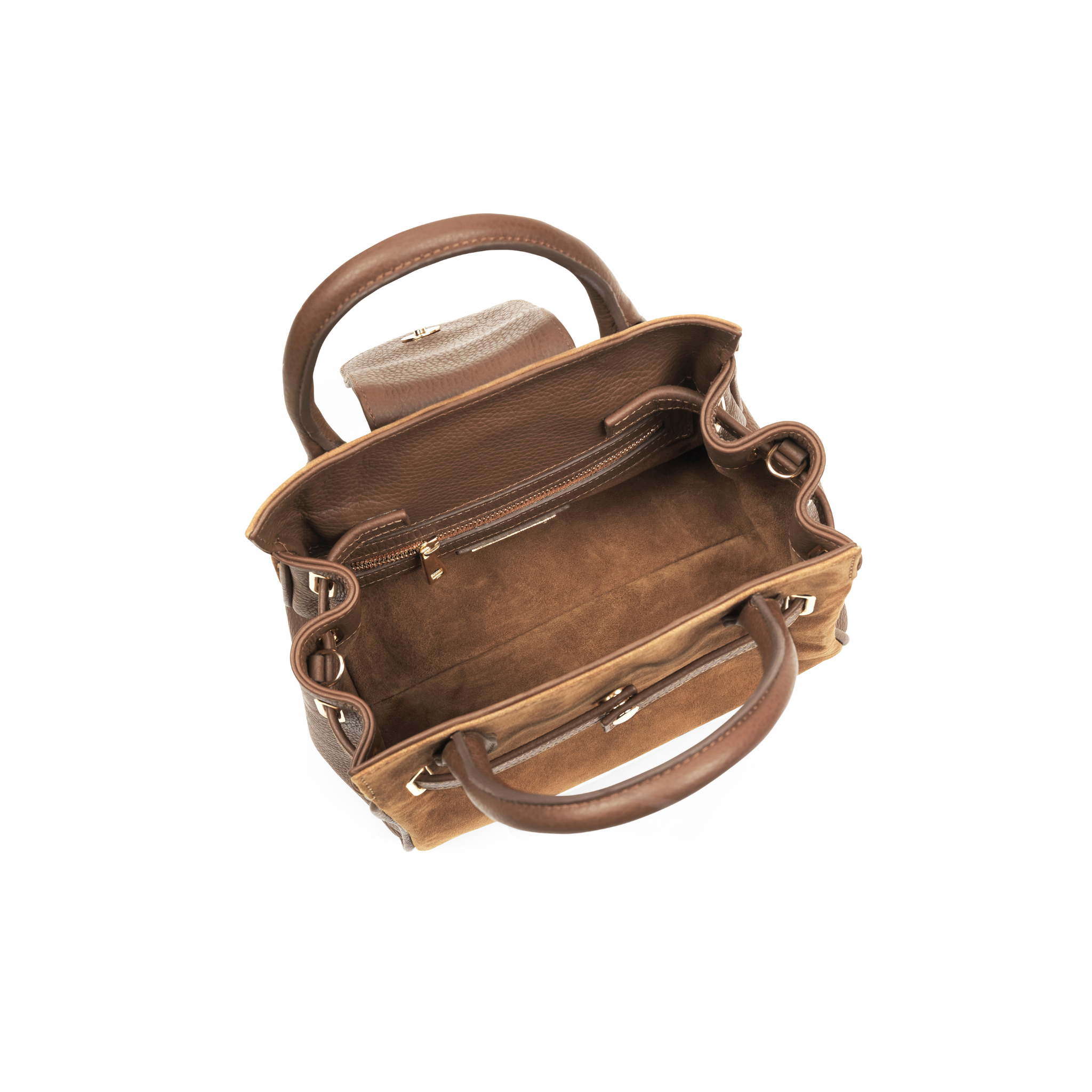 Mini Windsor Handbag Tan Suede