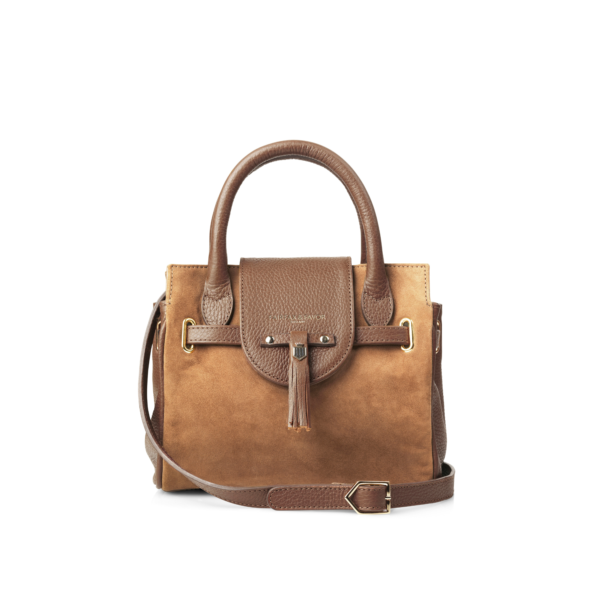 Mini Windsor Handbag Tan Suede