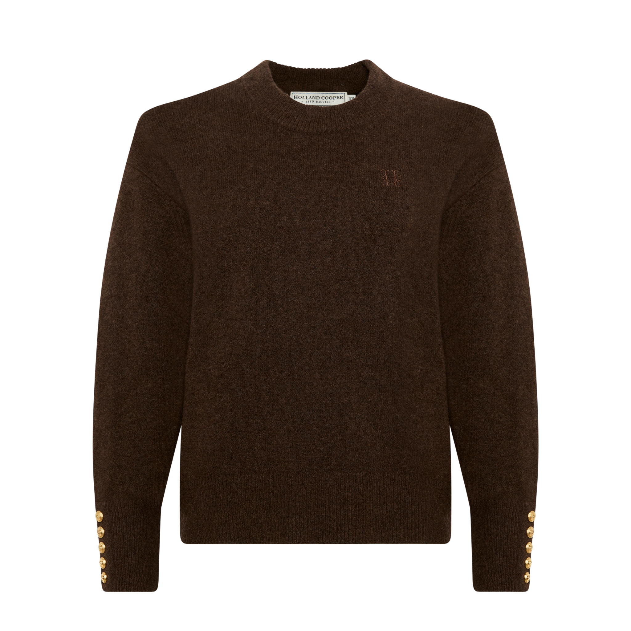 Nina Crew Neck Knit Chocolate