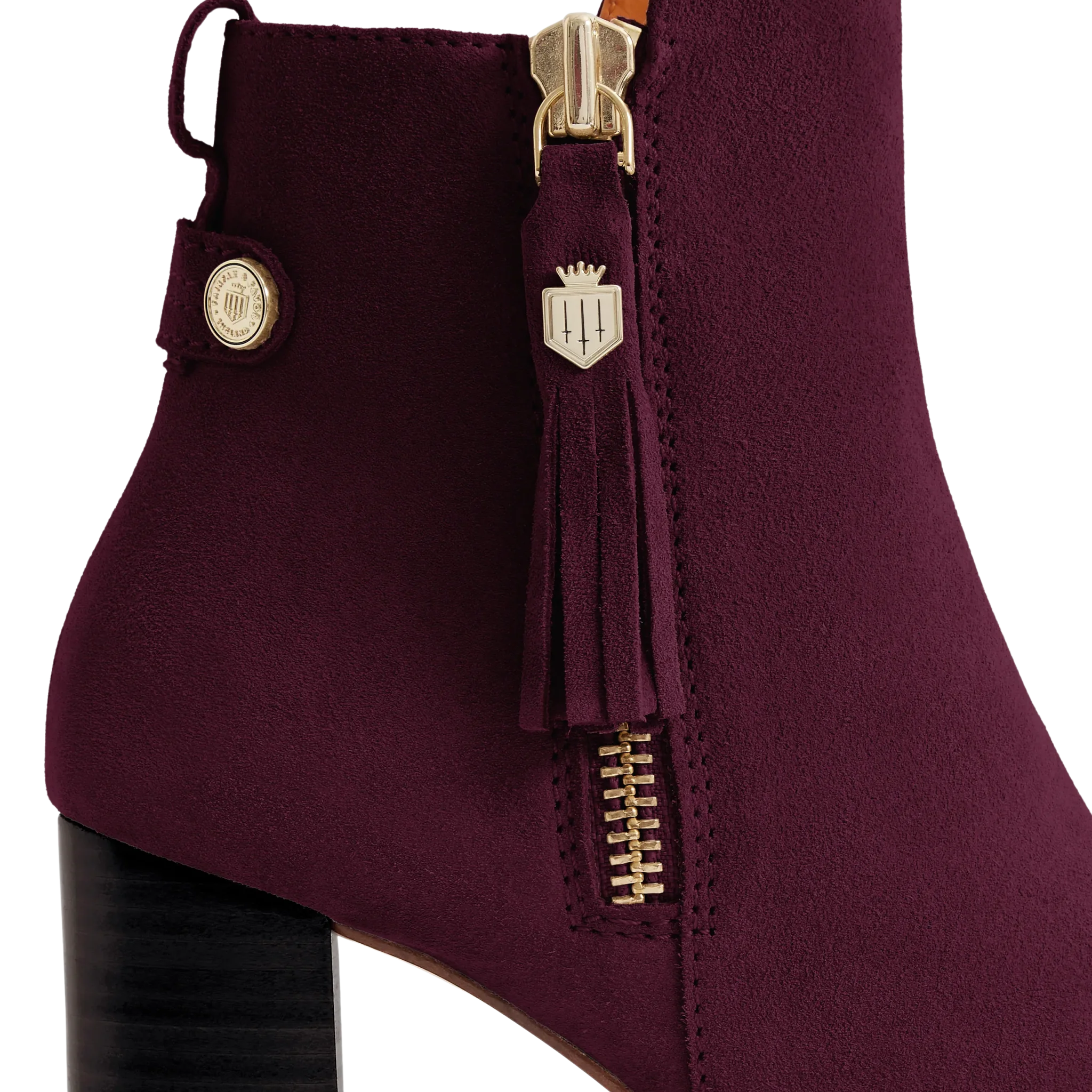 Oakham Ankle Boot Elderberry Suede